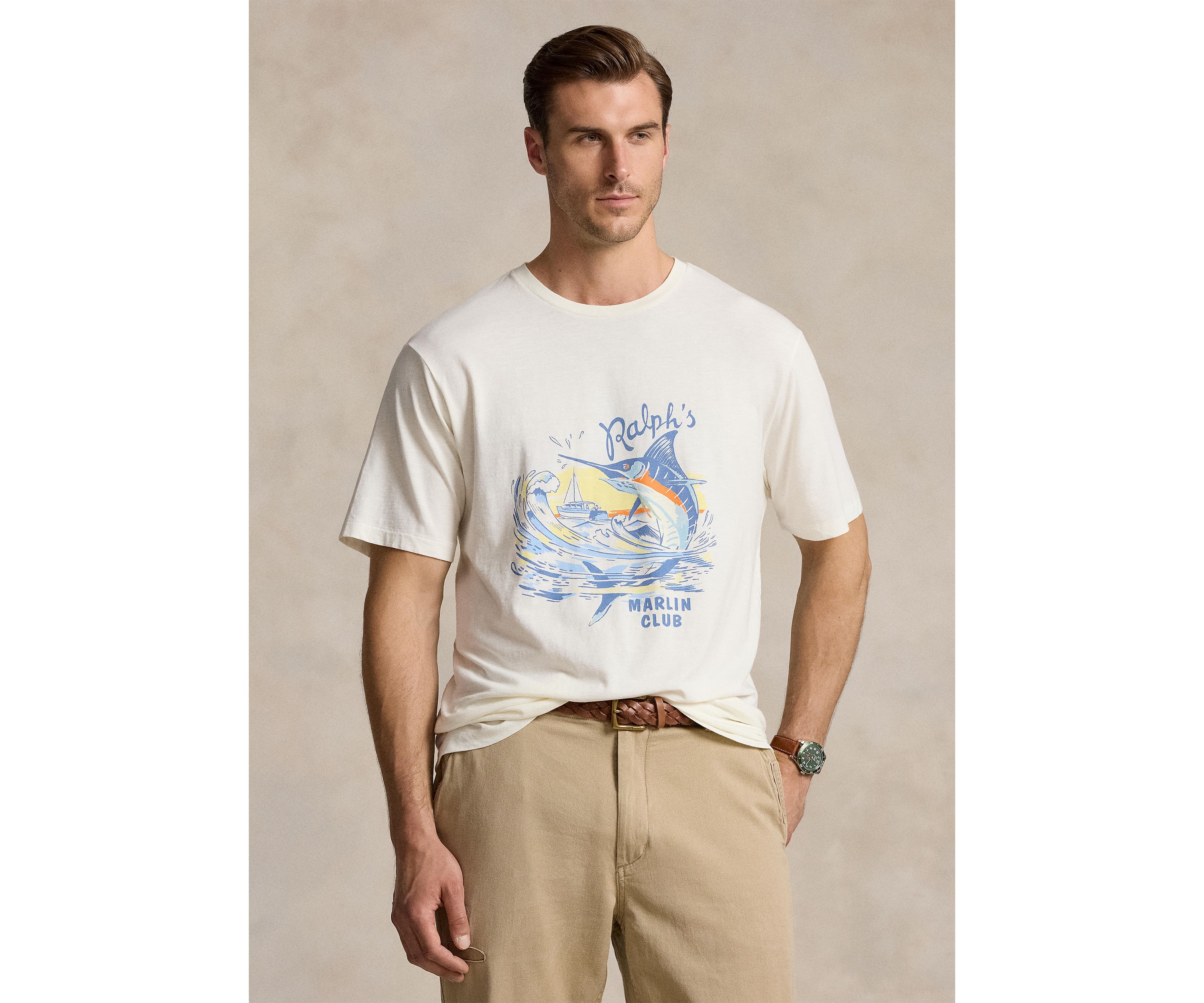 Big & Tall Slub Jersey Graphic T-Shirt