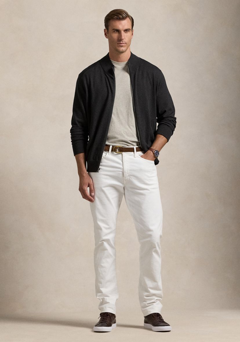 Big & Tall Hybrid Full-Zip Mock Neck Sweater