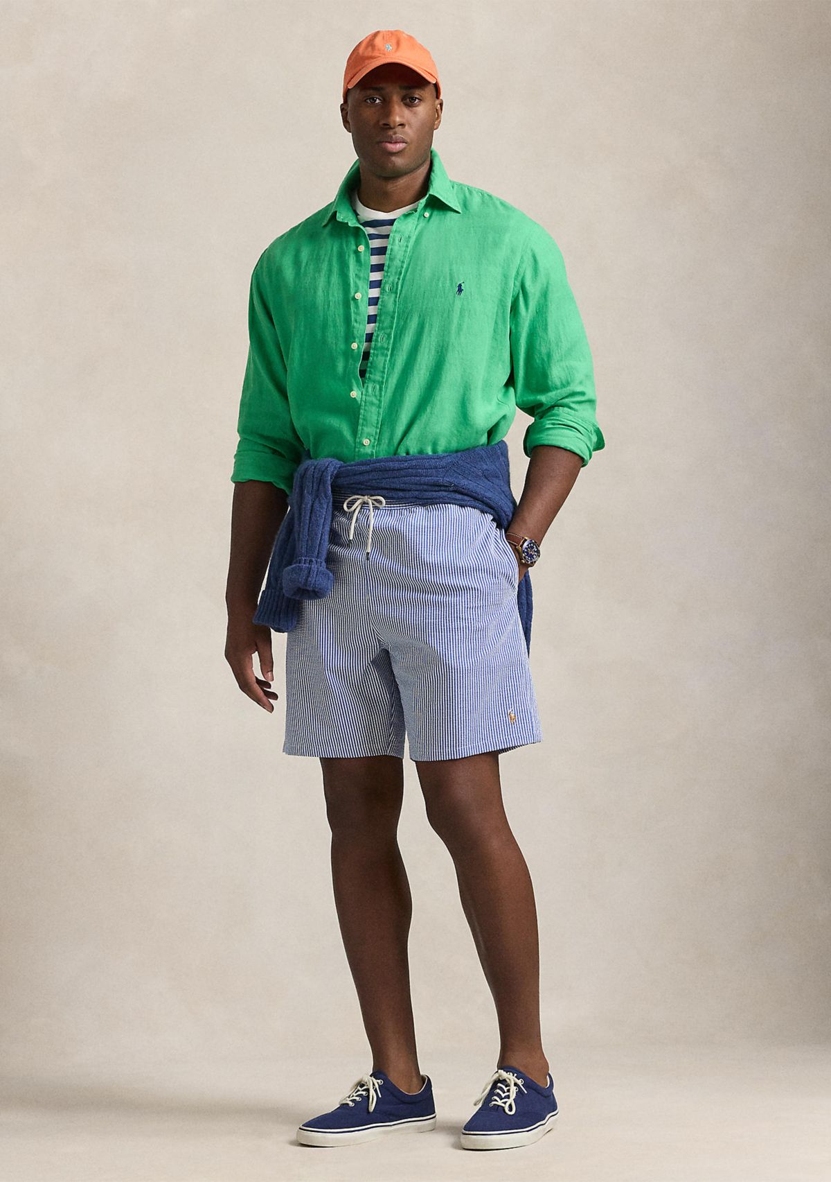 Big & Tall Printed Swim Trunks