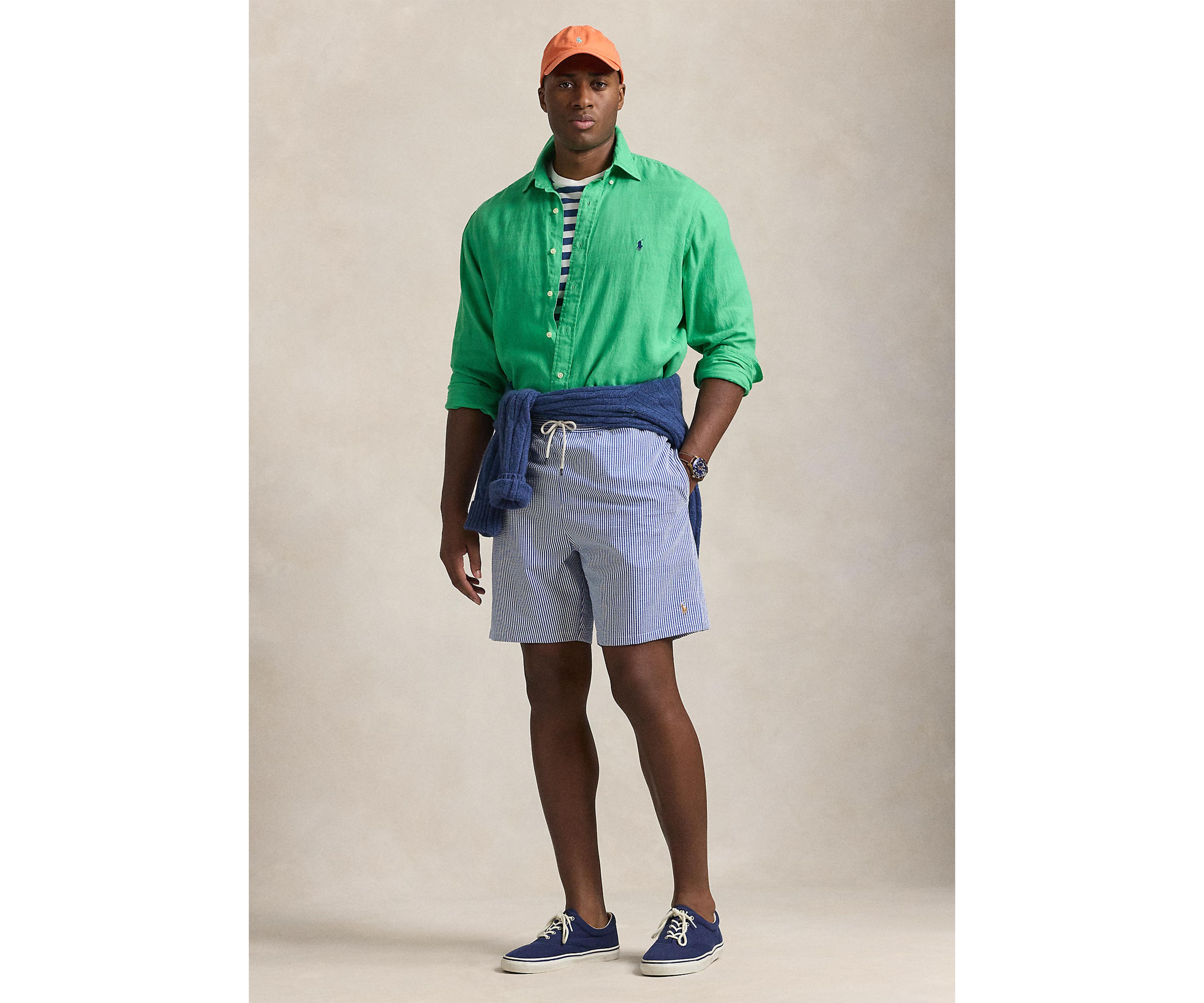 Big & Tall Printed Swim Trunks