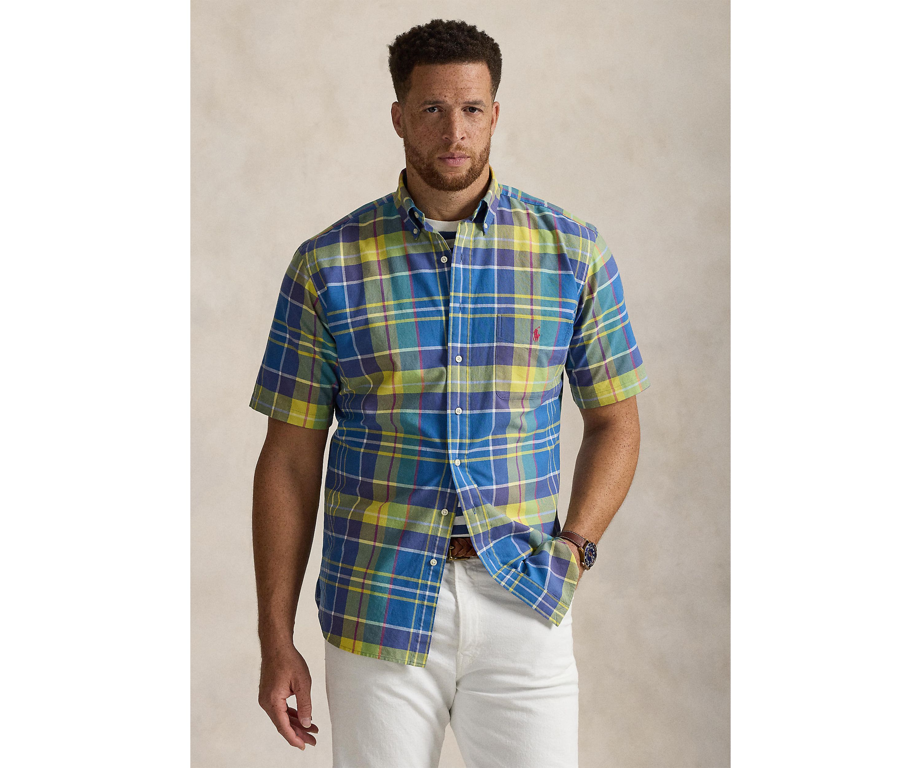 Big & Tall Plaid Oxford Shirt