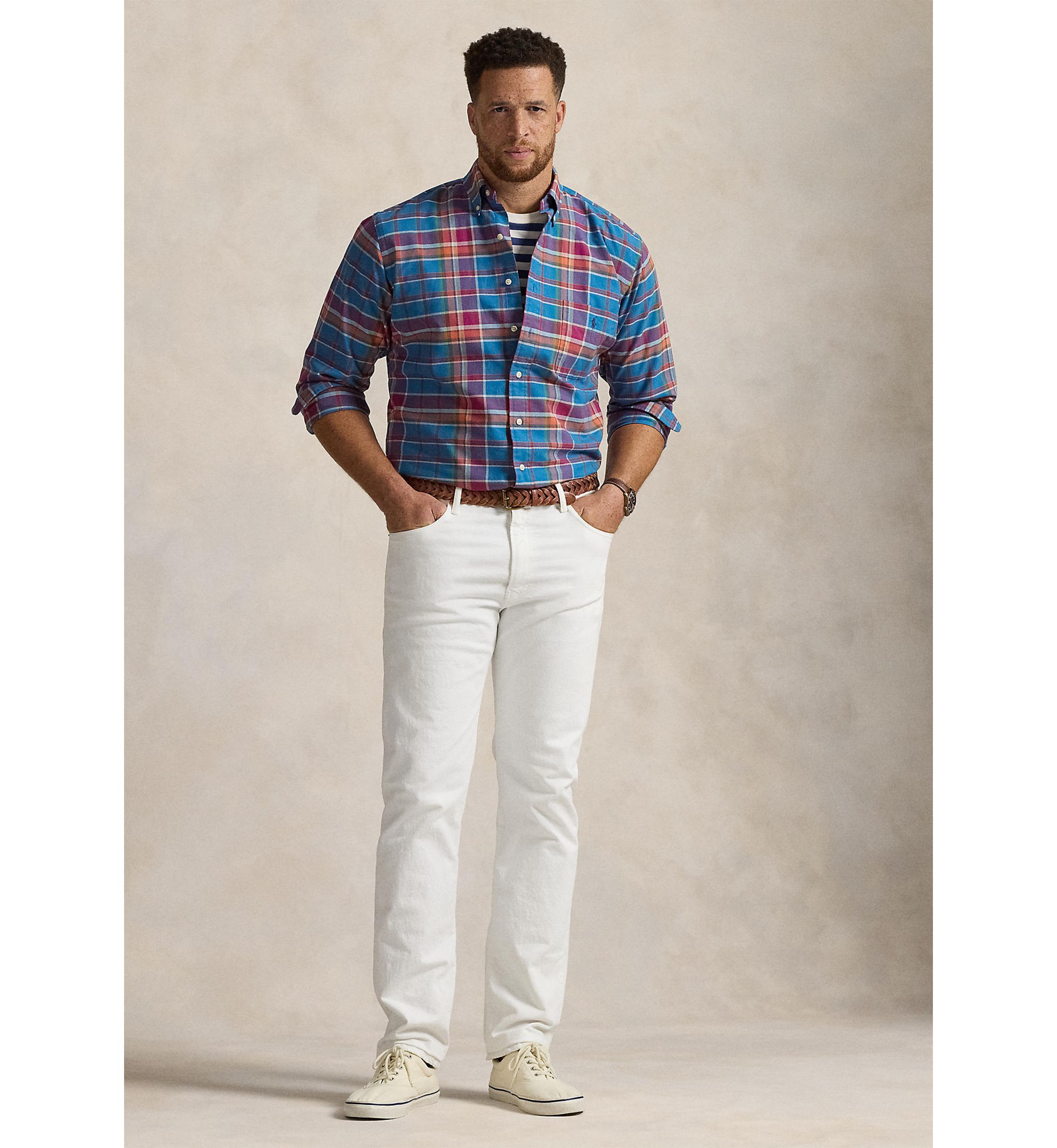 Big & Tall Plaid Oxford Shirt