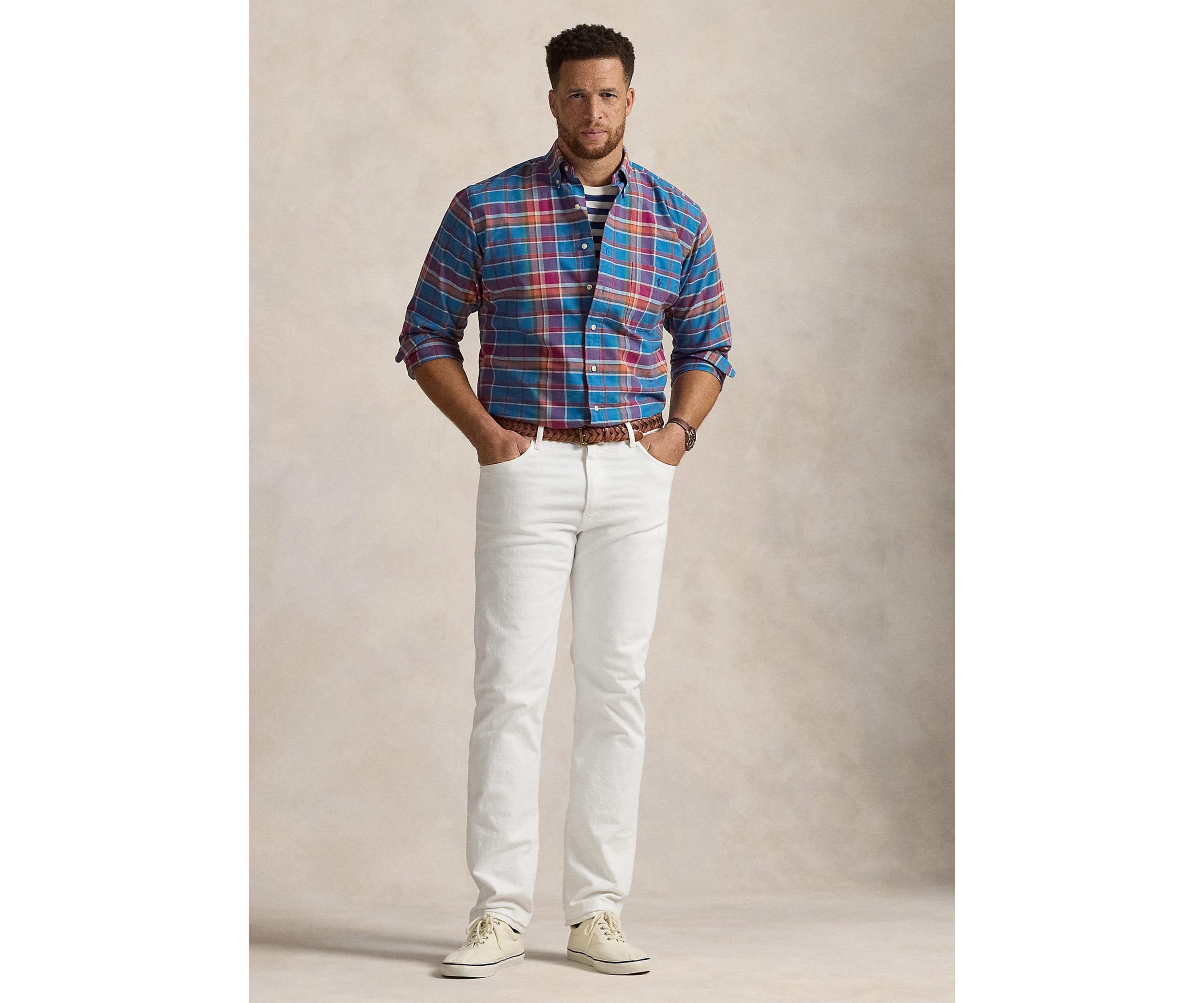 Big & Tall Plaid Oxford Shirt