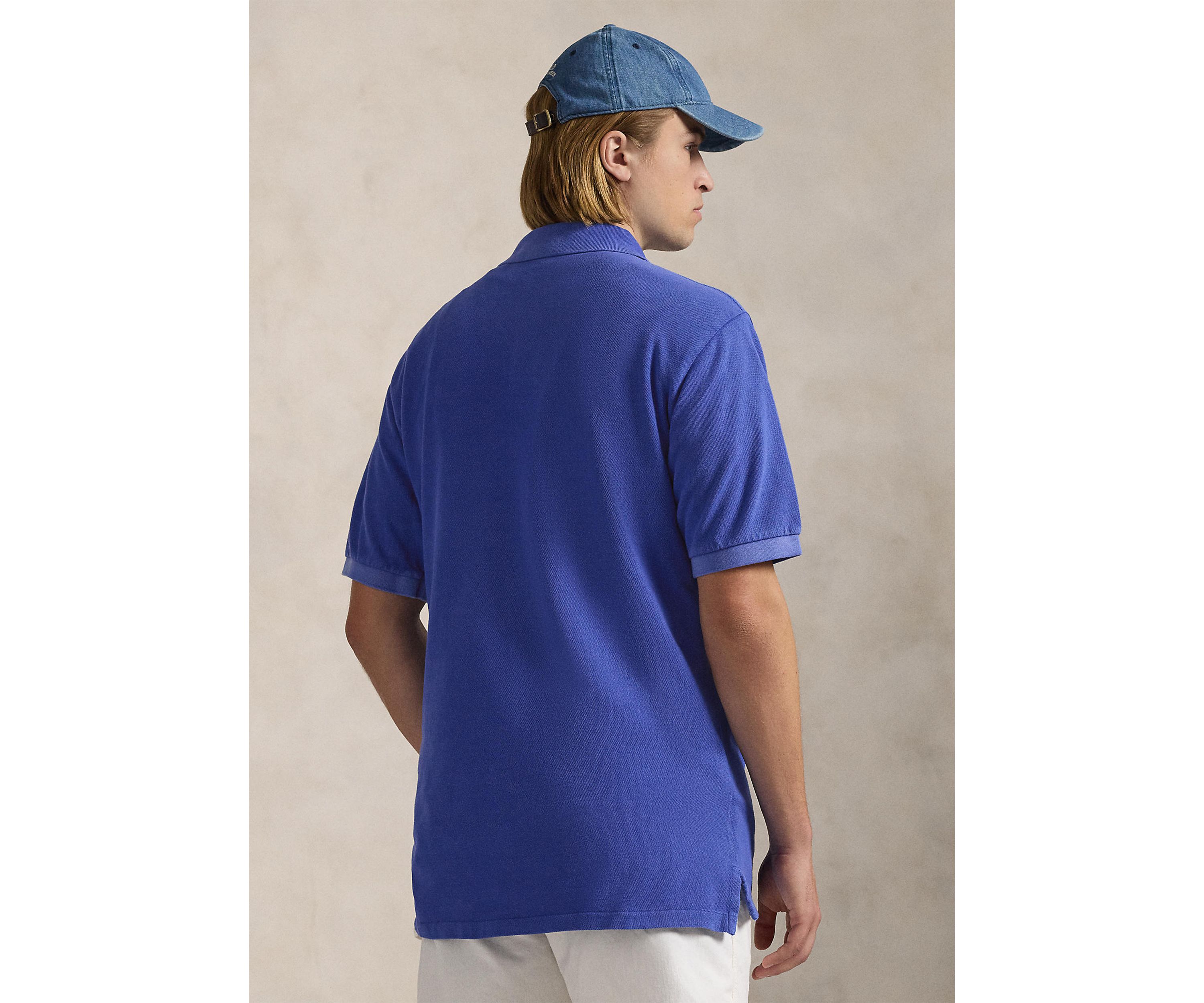 Big & Tall Polo Bear Garment Dyed Mesh Polo Shirt