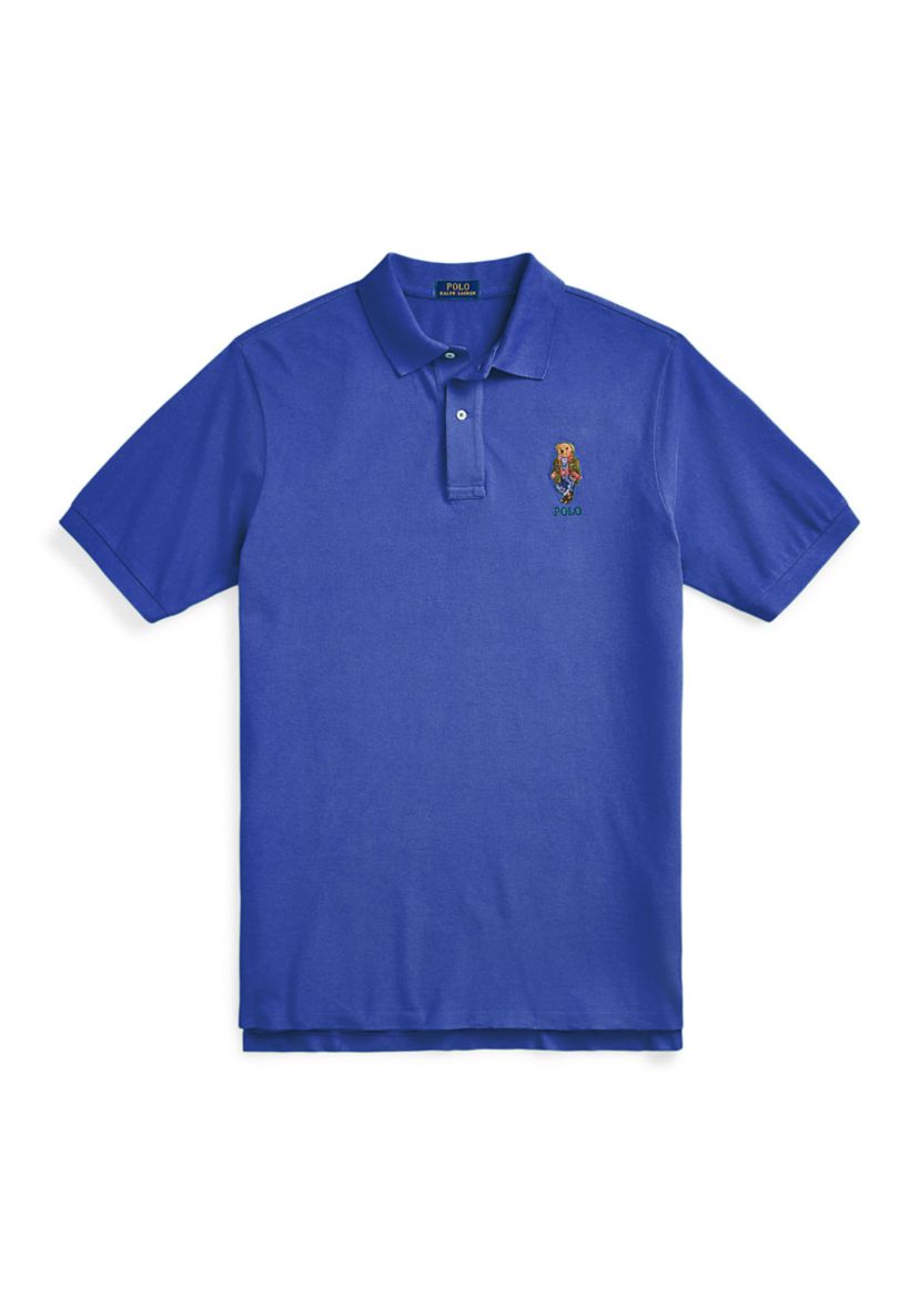 Big & Tall Polo Bear Garment Dyed Mesh Polo Shirt