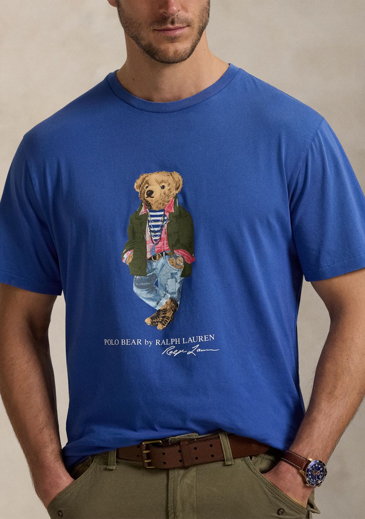 Big & Tall Polo Bear Tie Dye Graphic T-Shirt