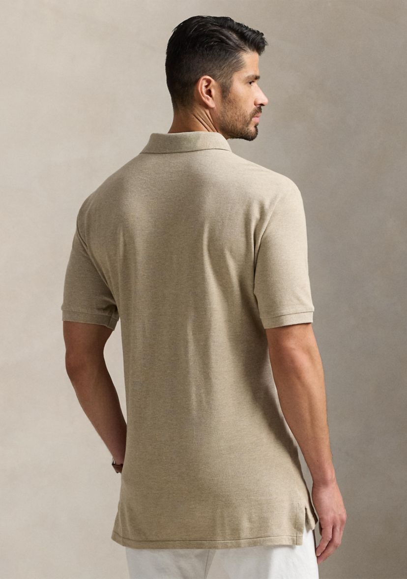 Big & Tall Leather Pony Mesh Polo Shirt