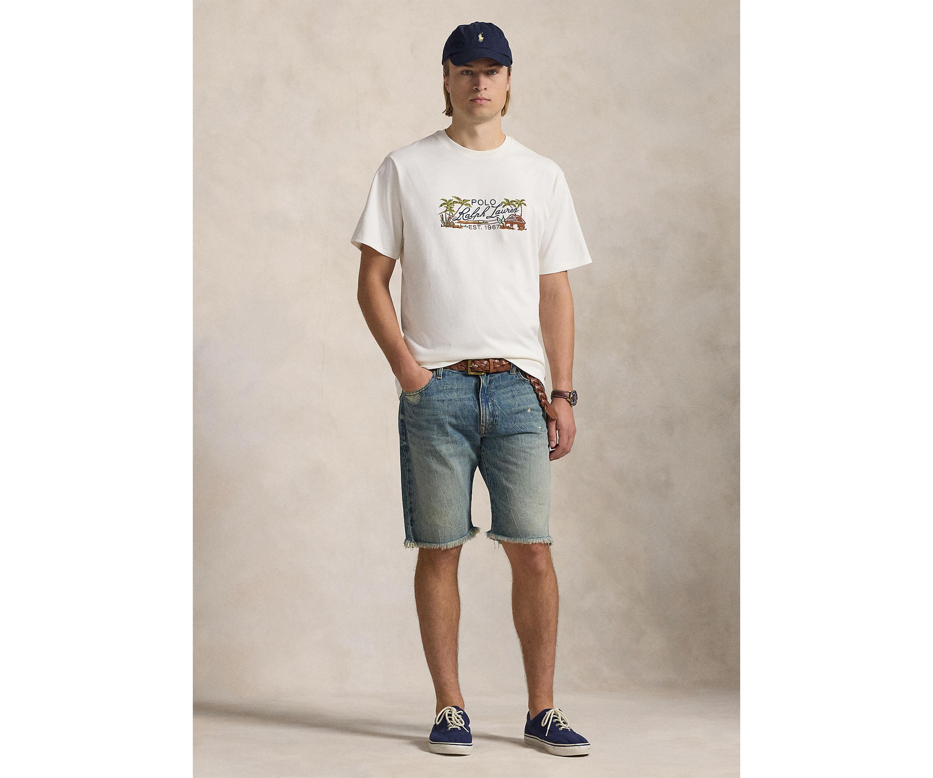 Big & Tall Embroidered Jersey T-Shirt