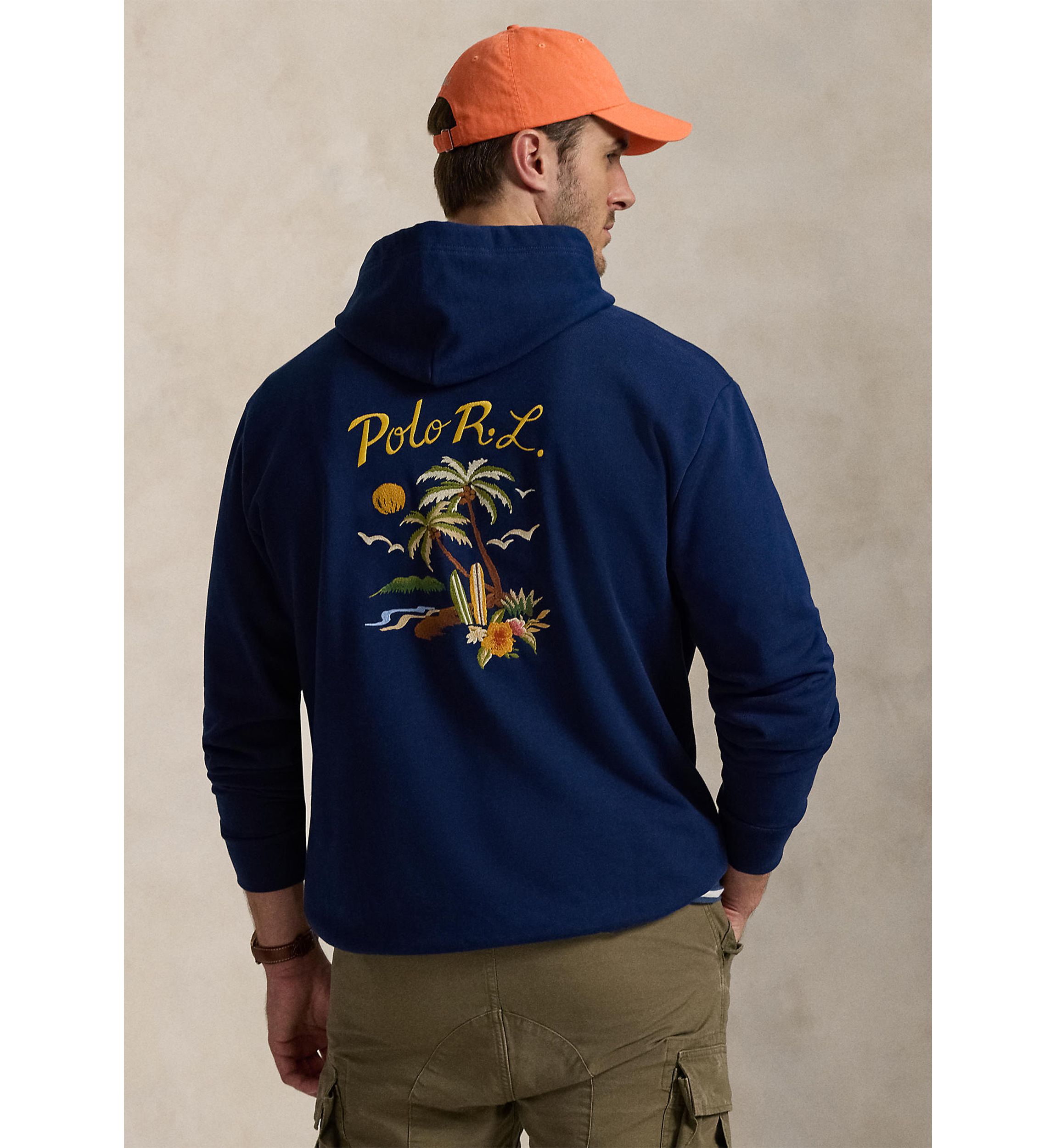 Big & Tall Tropical Loopback Fleece Hoodie