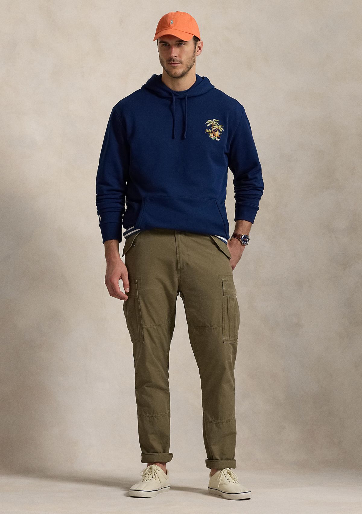 Big & Tall Tropical Loopback Fleece Hoodie