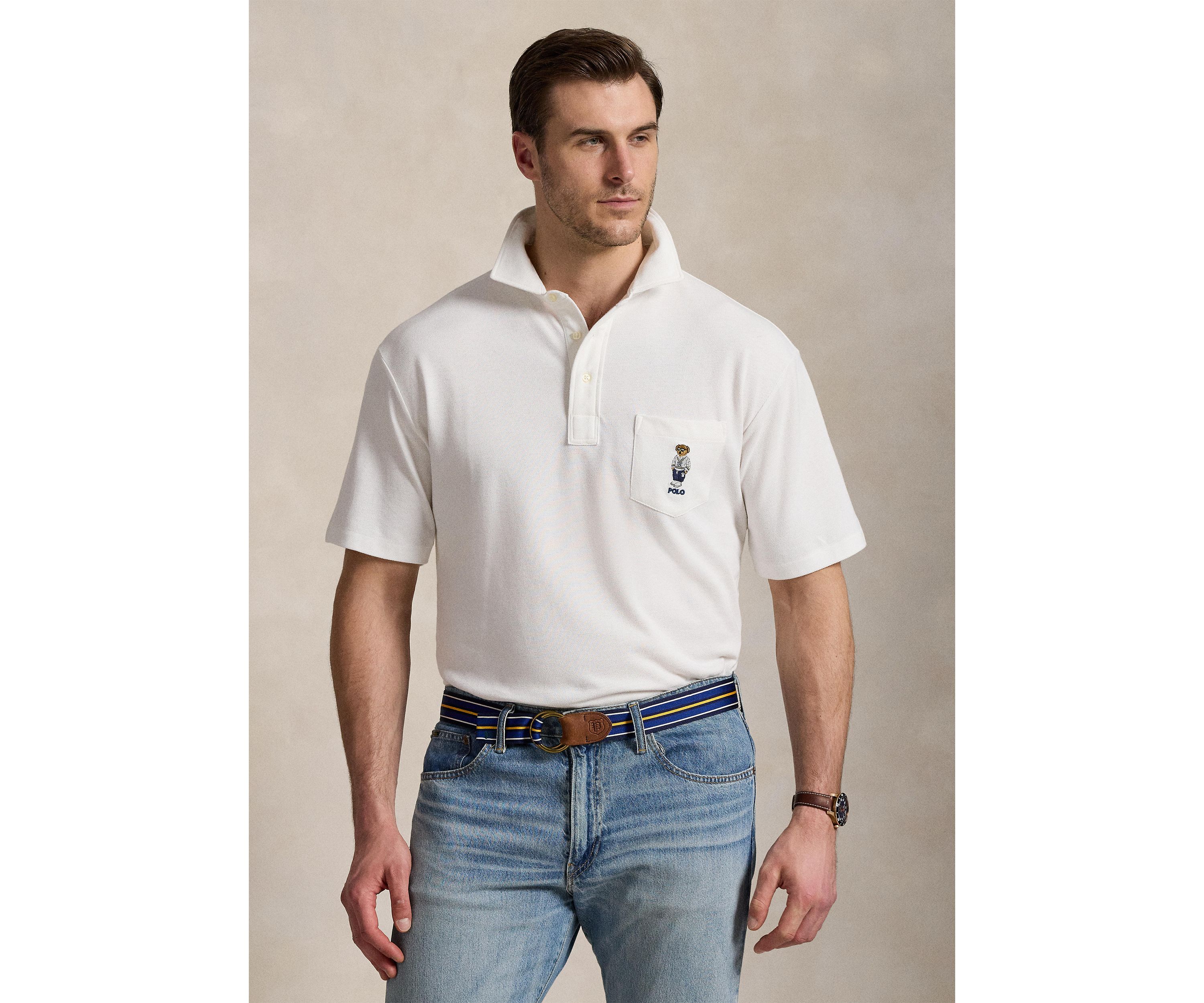 Big & Tall Polo Bear Mesh Polo Shirt