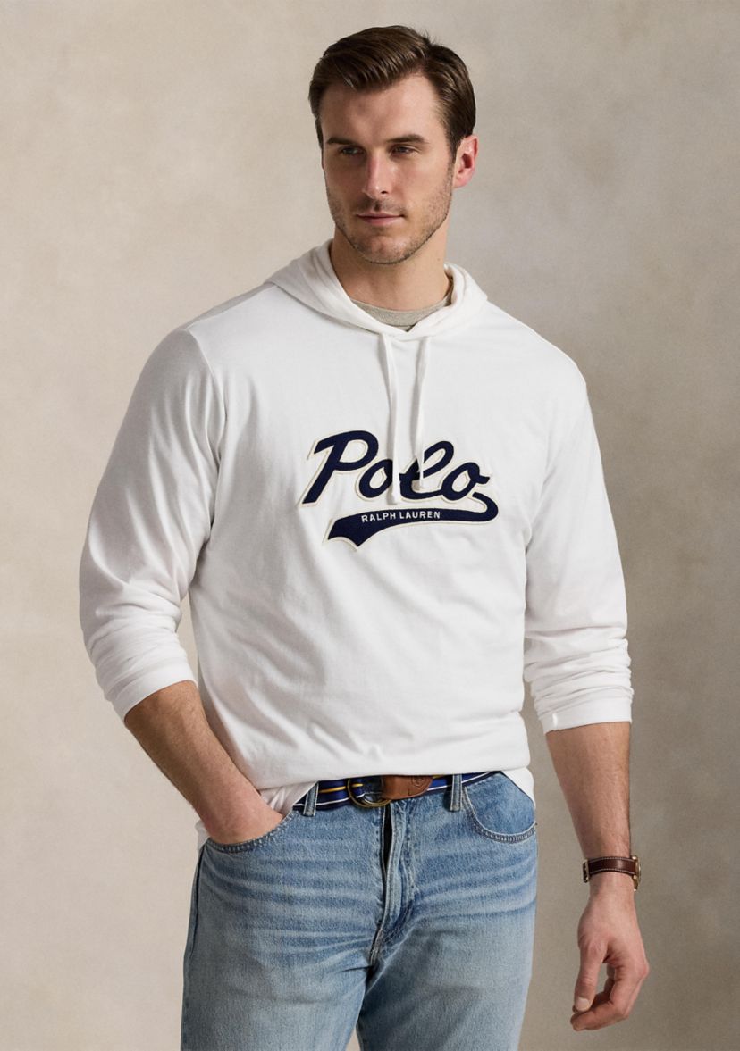 Big & Tall Logo Jersey Hooded T-Shirt
