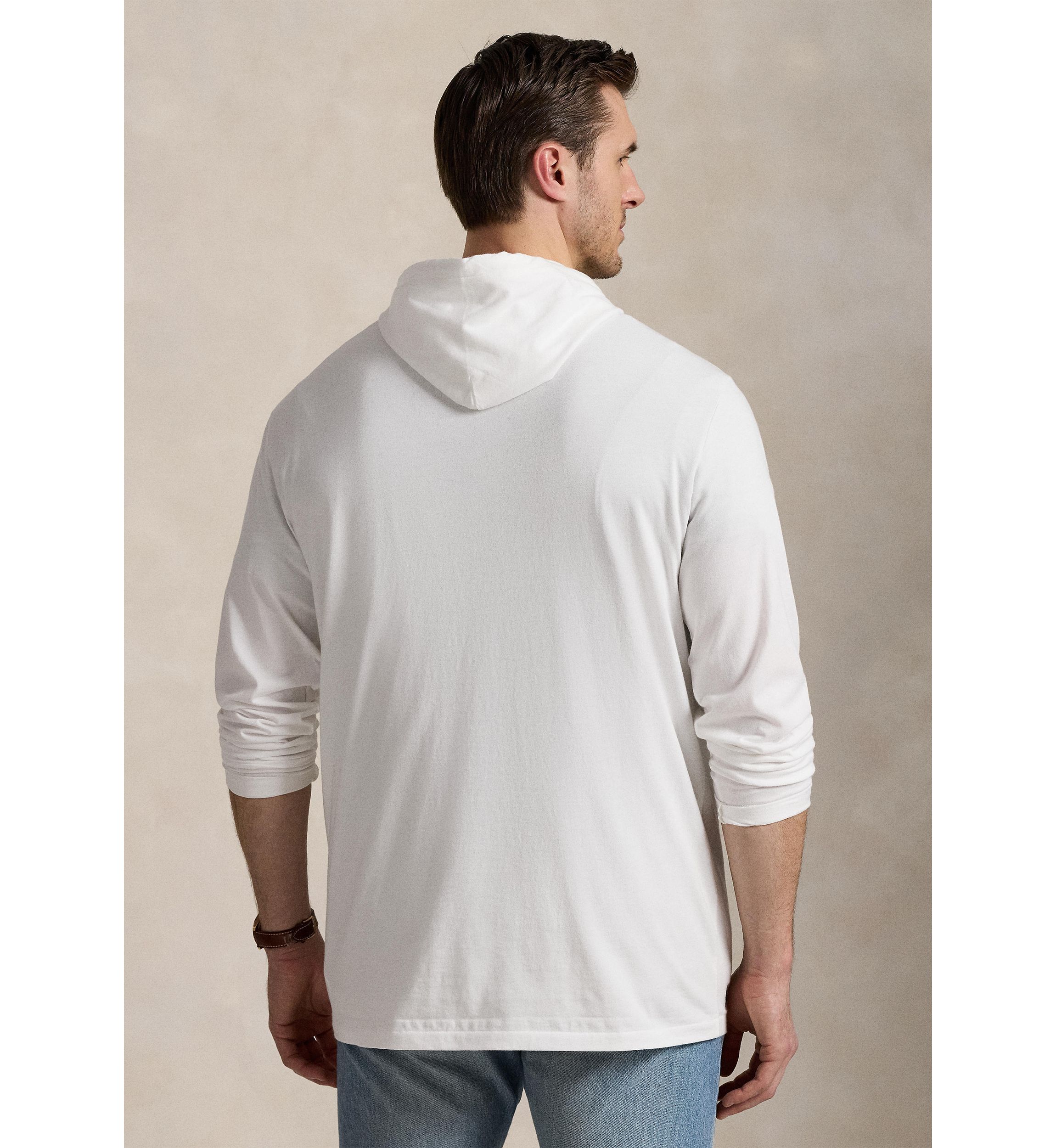 Big & Tall Logo Jersey Hooded T-Shirt