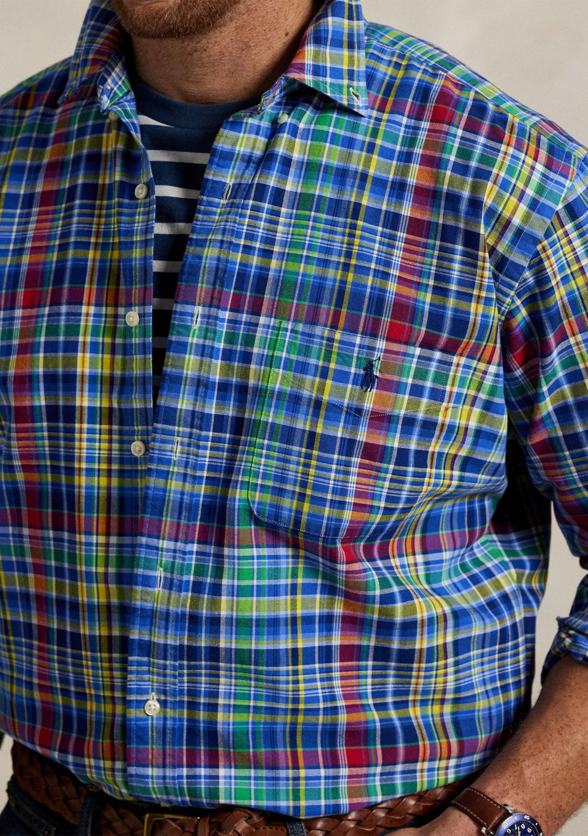 Big & Tall Plaid Oxford Shirt