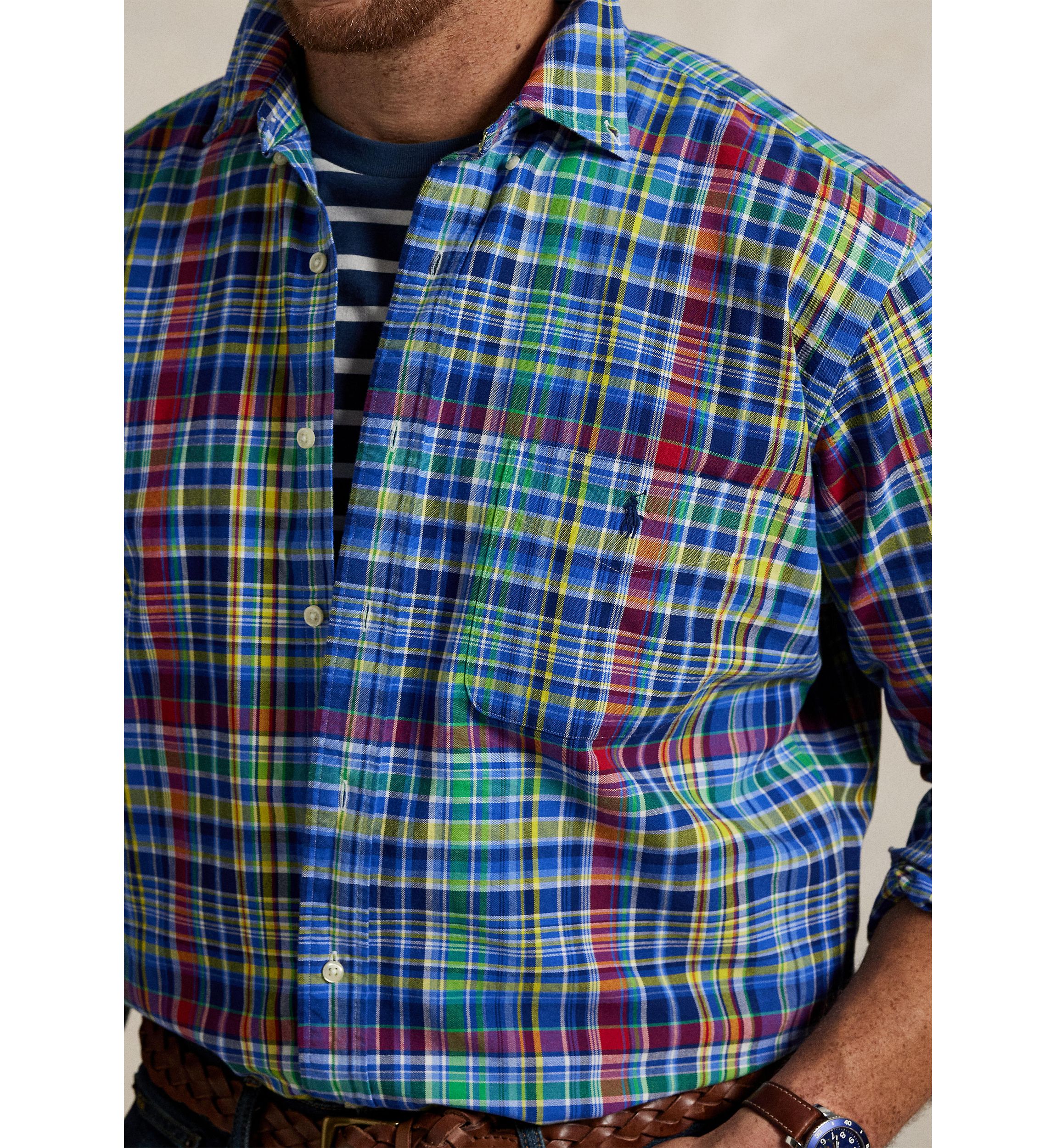 Big & Tall Plaid Oxford Shirt