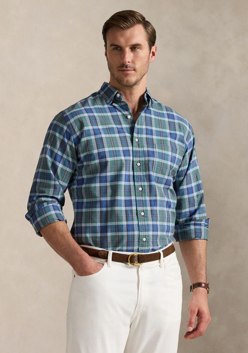 Big & Tall Plaid Oxford Shirt