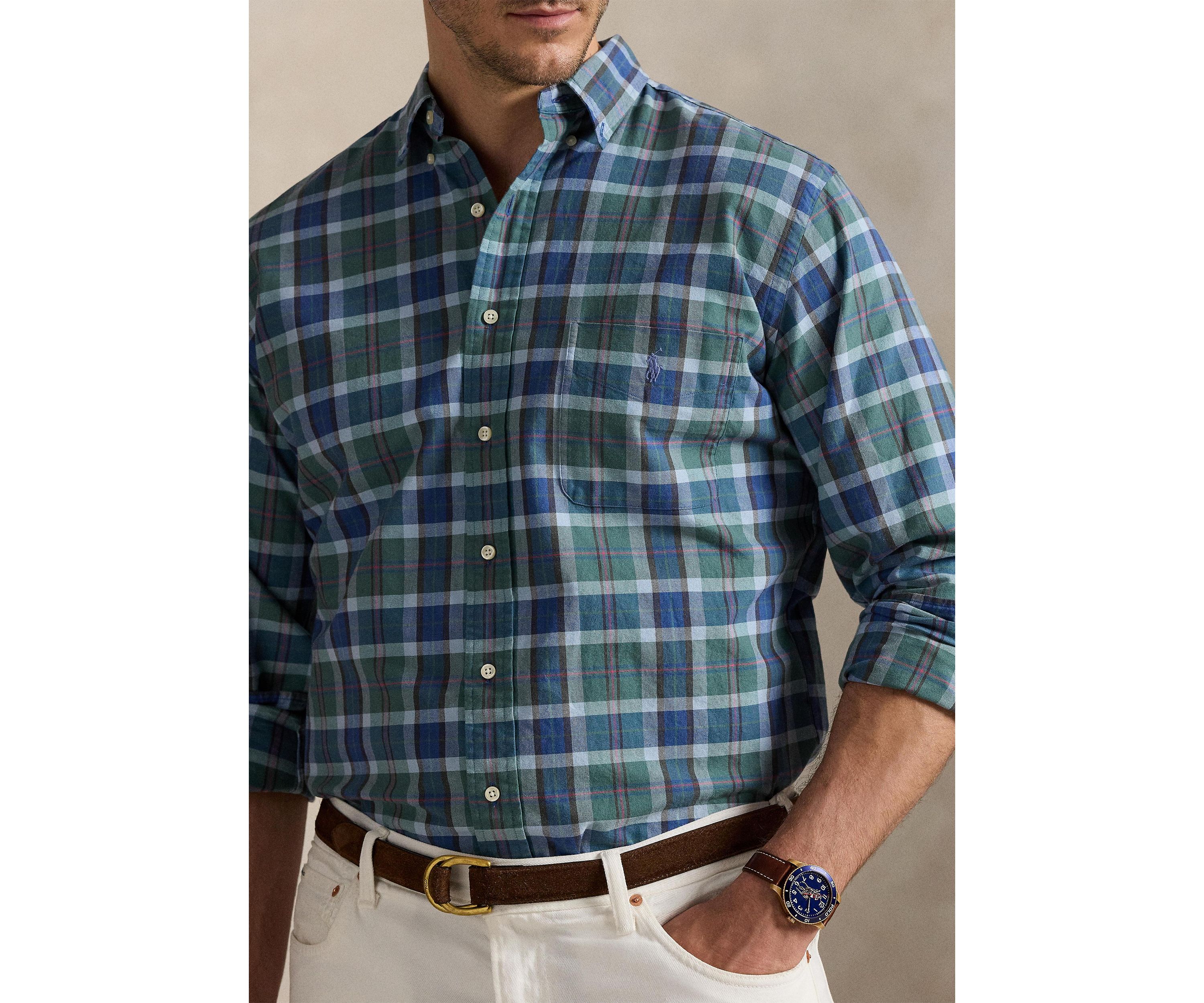 Big & Tall Plaid Oxford Shirt