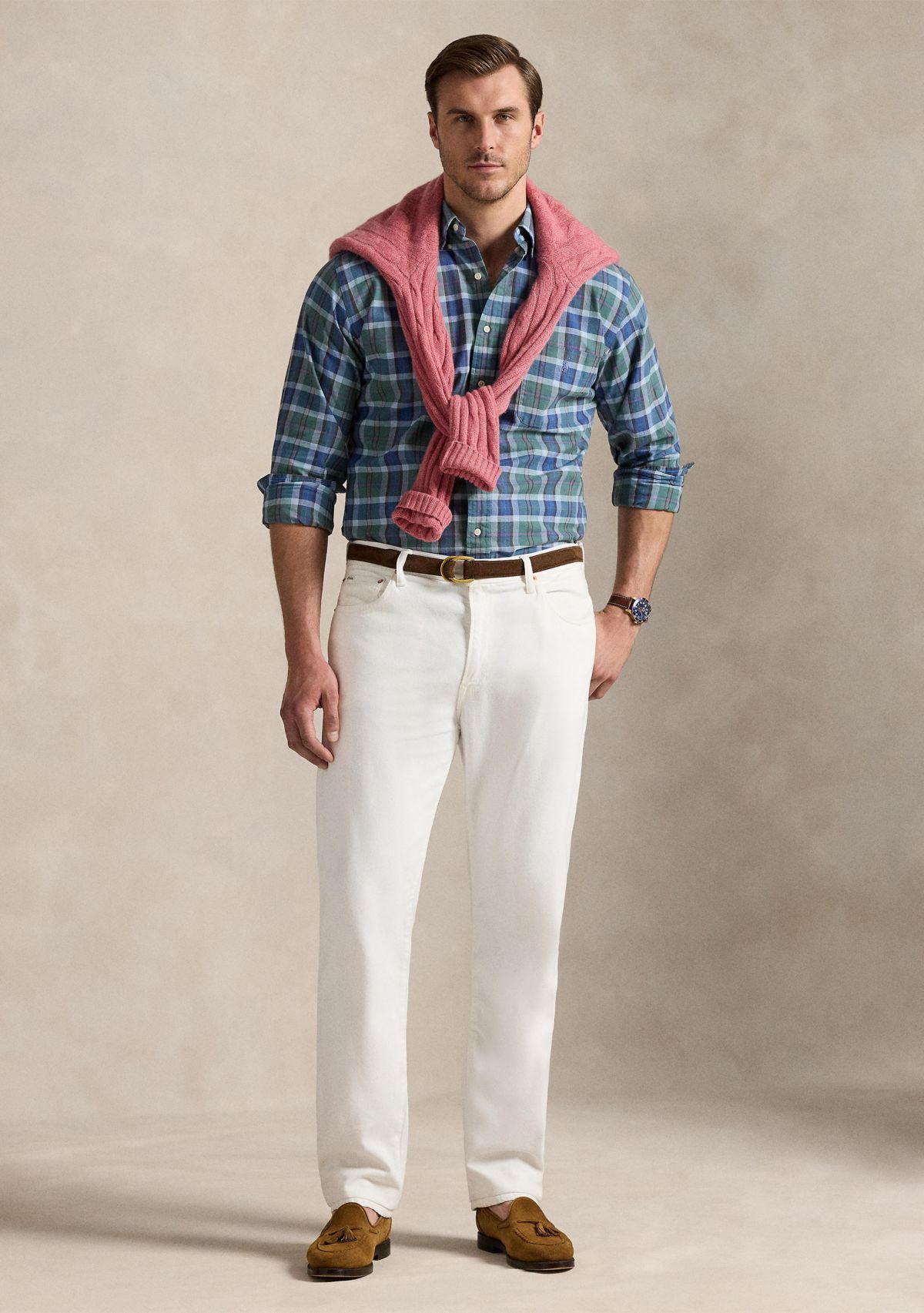 Big & Tall Plaid Oxford Shirt