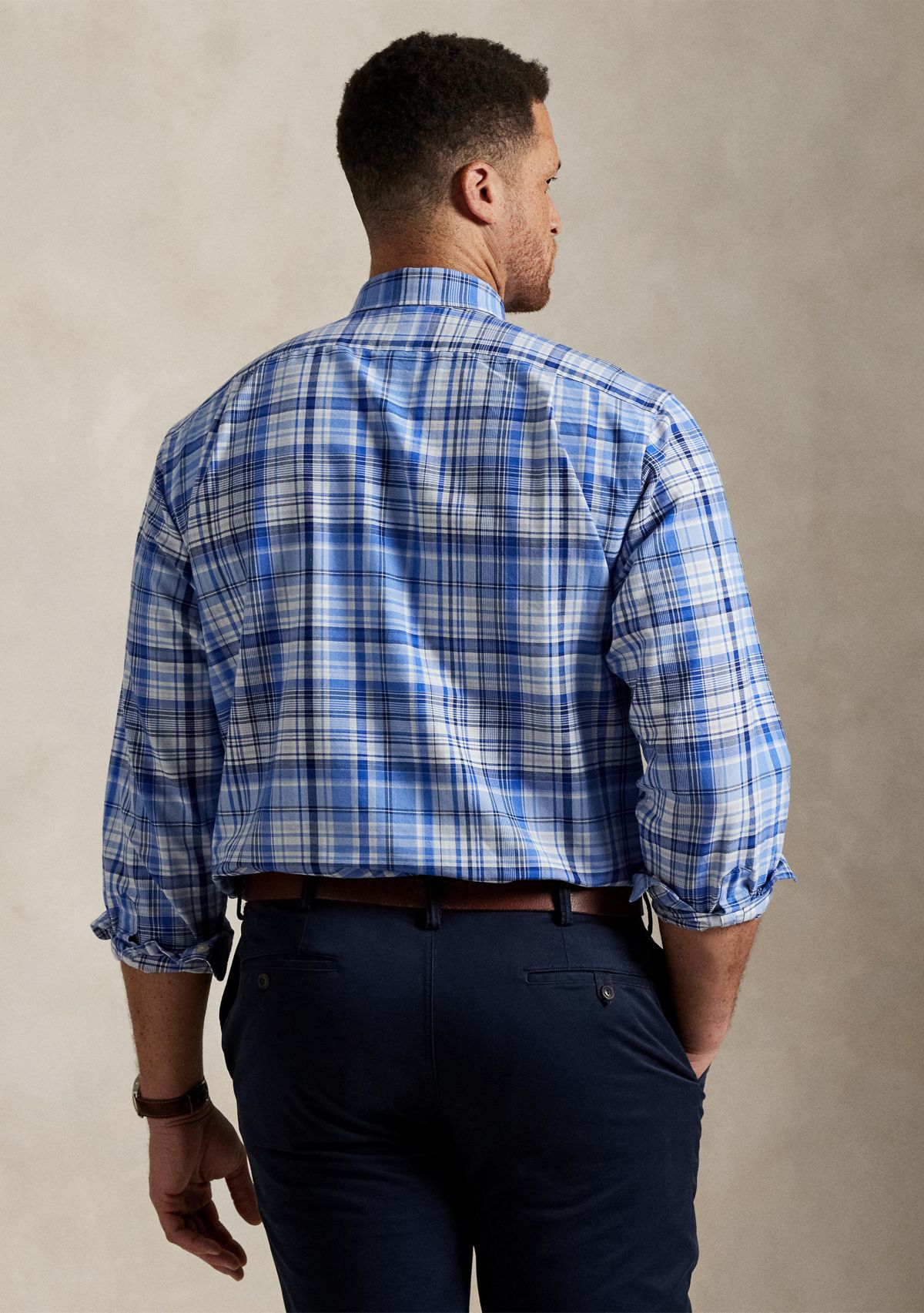 Big & Tall Plaid Oxford Shirt