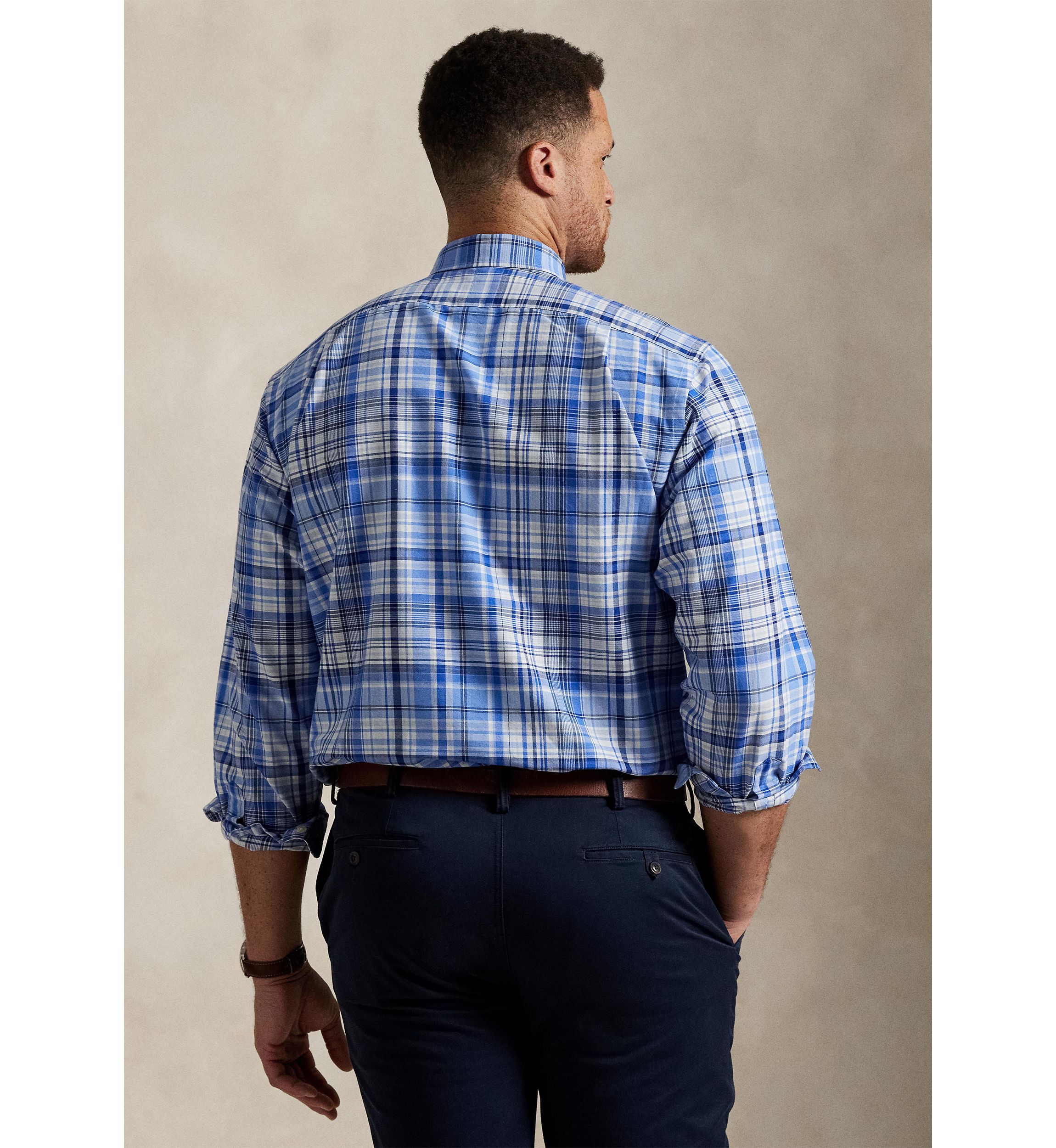 Big & Tall Plaid Oxford Shirt