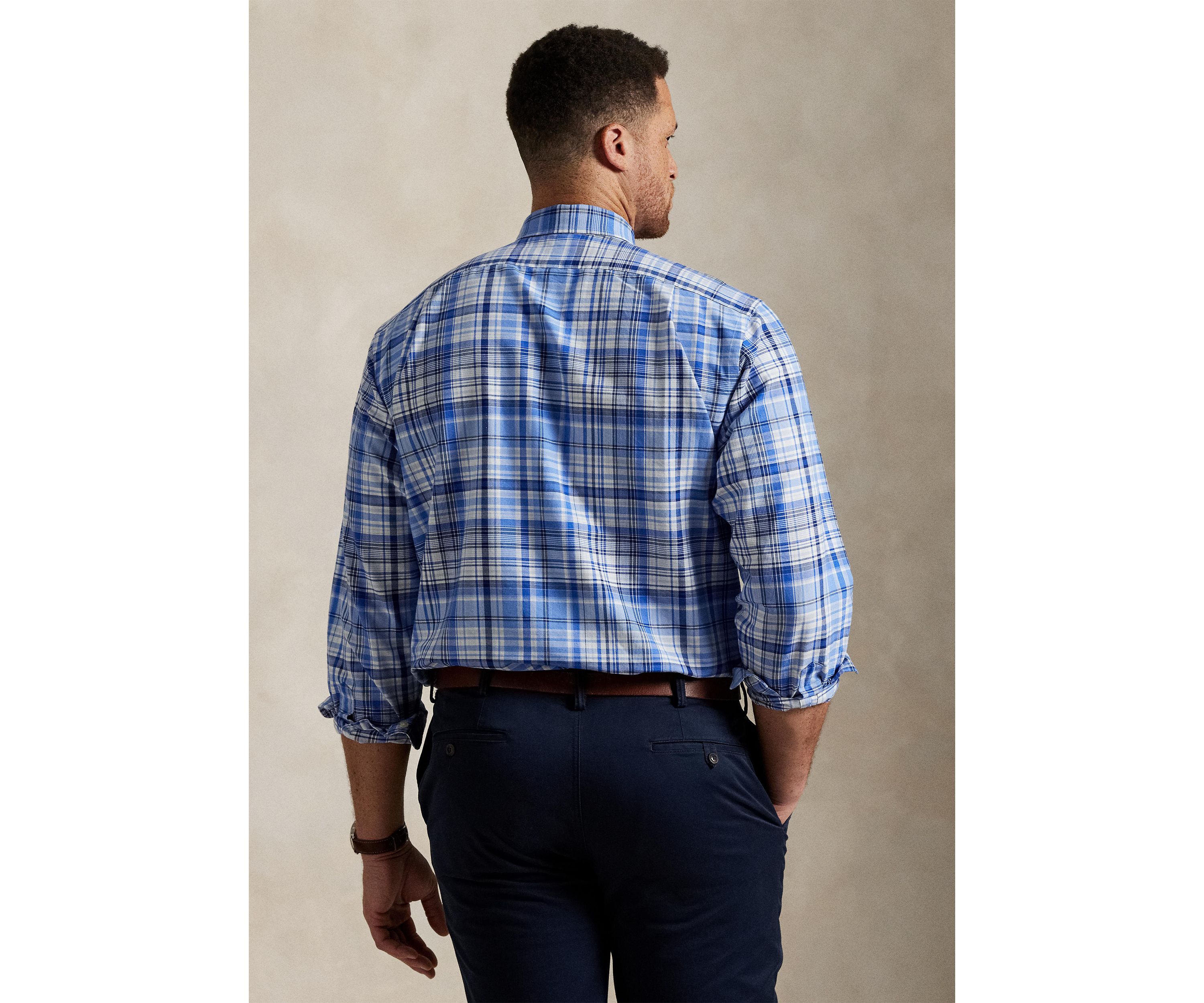 Big & Tall Plaid Oxford Shirt