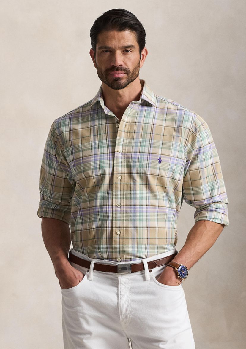 Polo Ralph Lauren Big & Tall Plaid Oxford Shirt | Belk