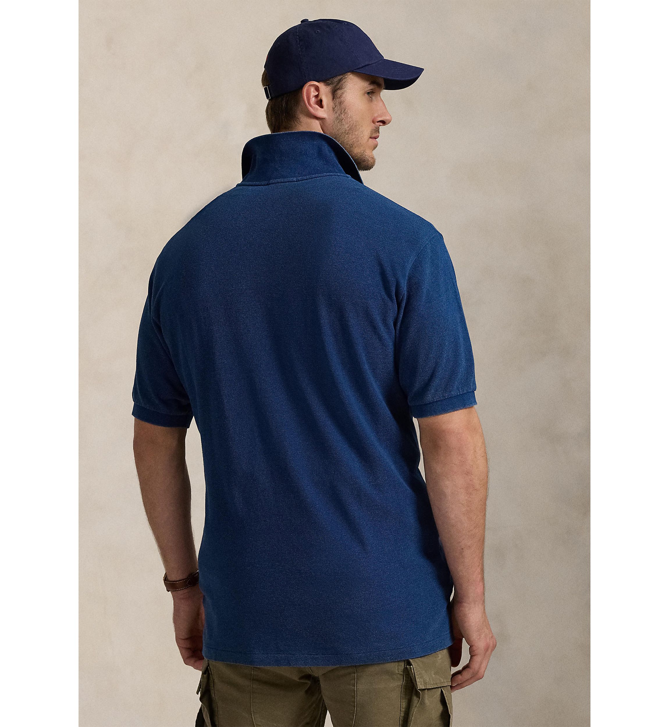 Big & Tall Indigo Mesh Polo Shirt