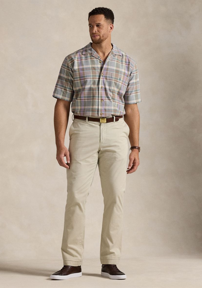 Big & Tall Plaid Oxford Camp Shirt