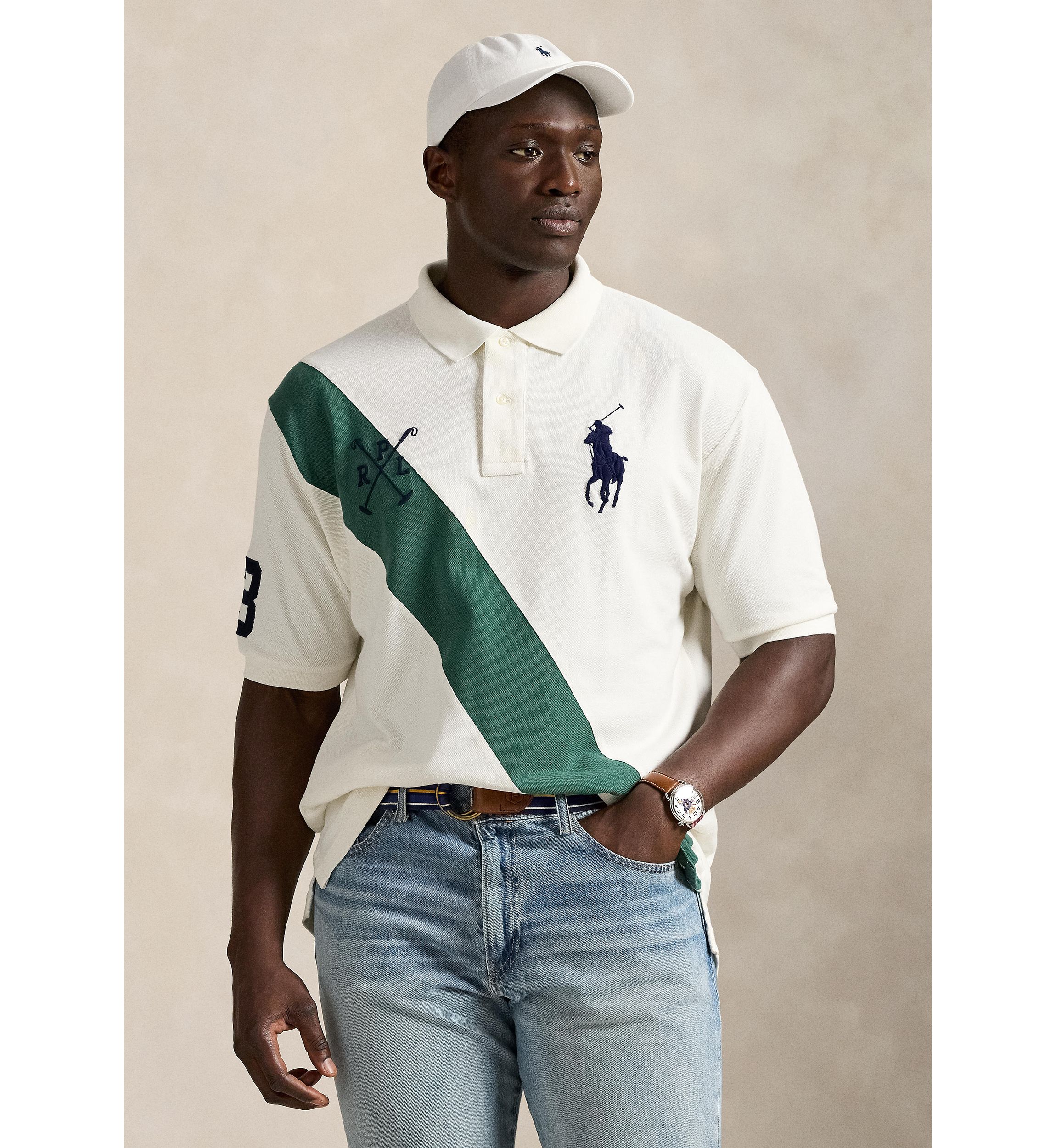 Big & Tall Big Pony Mesh Polo Shirt
