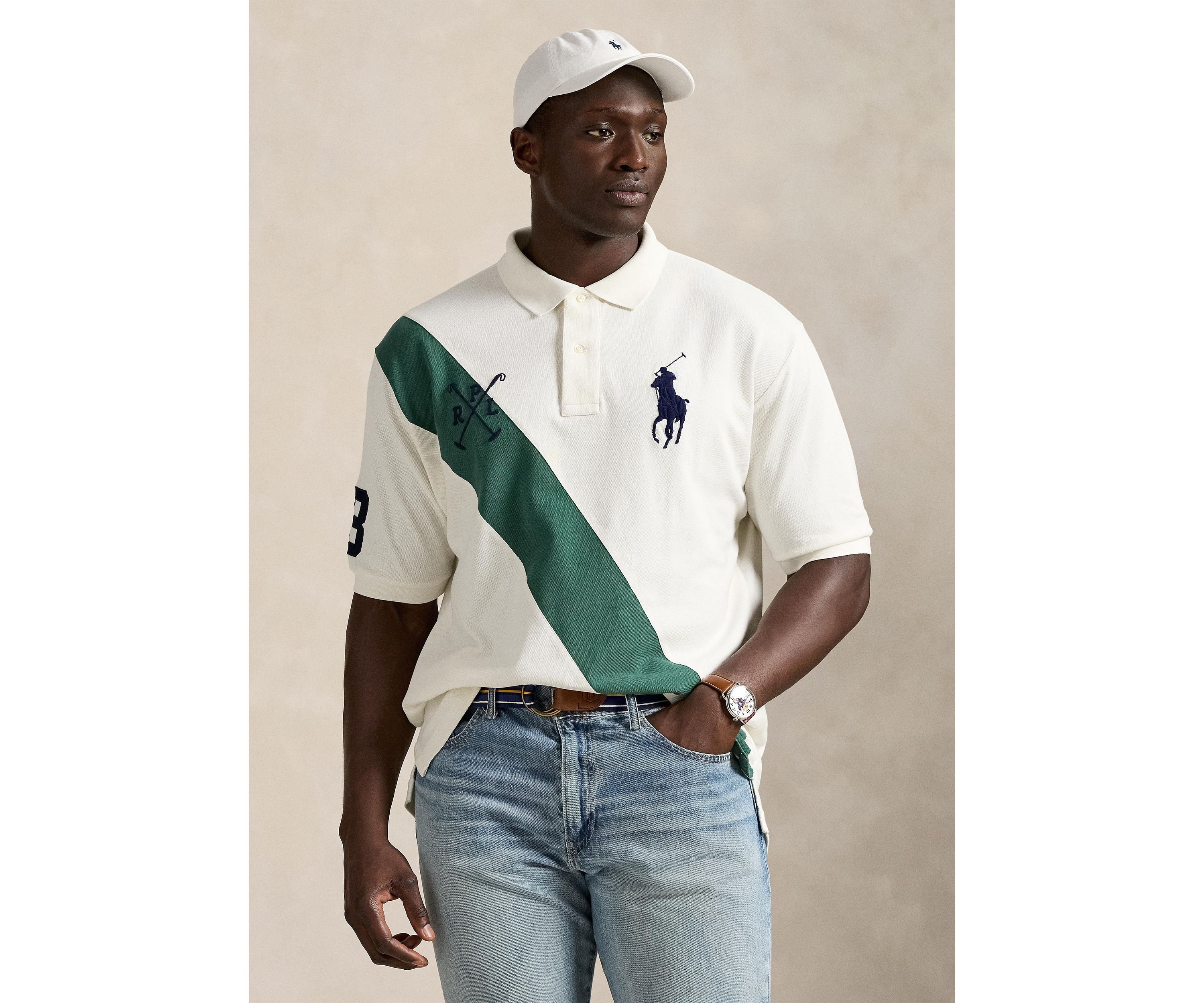 Big & Tall Big Pony Mesh Polo Shirt