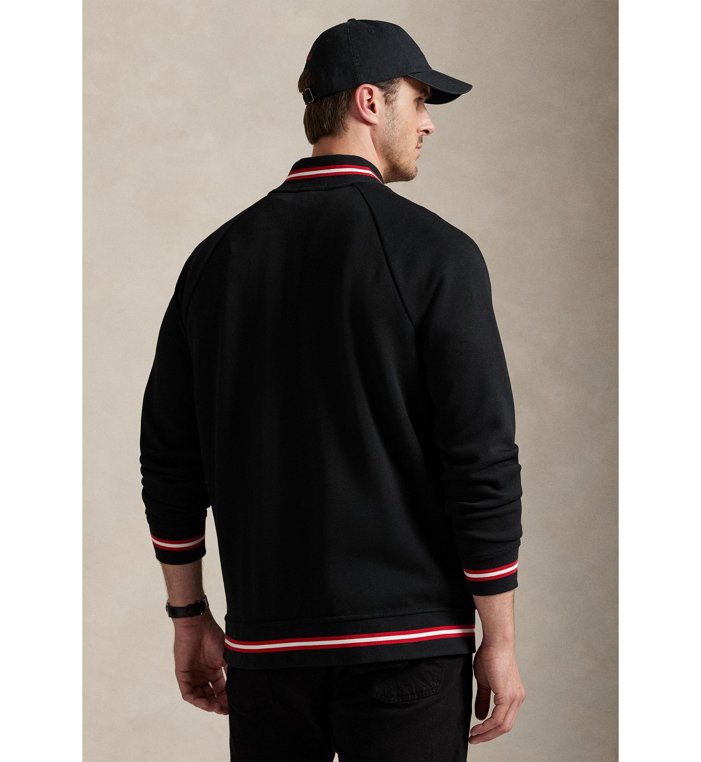 Big & Tall Double-Knit Mesh Bomber Jacket