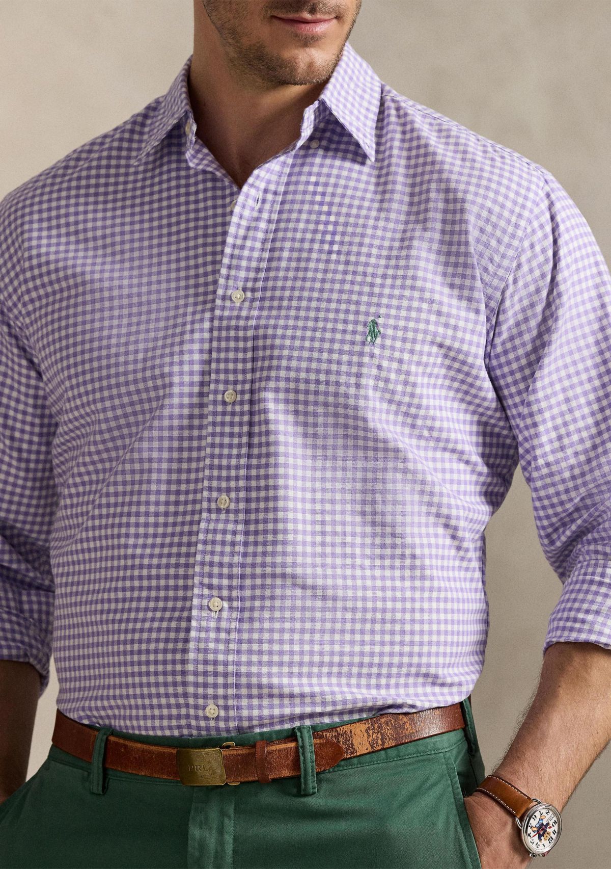 Big & Tall Gingham Oxford Shirt