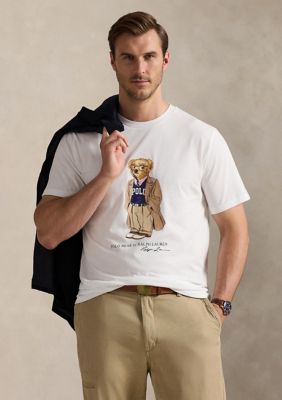 Polo Ralph Lauren Men's Big & Tall Polo Bear Jersey Graphic T-Shirt, White, 2X Big