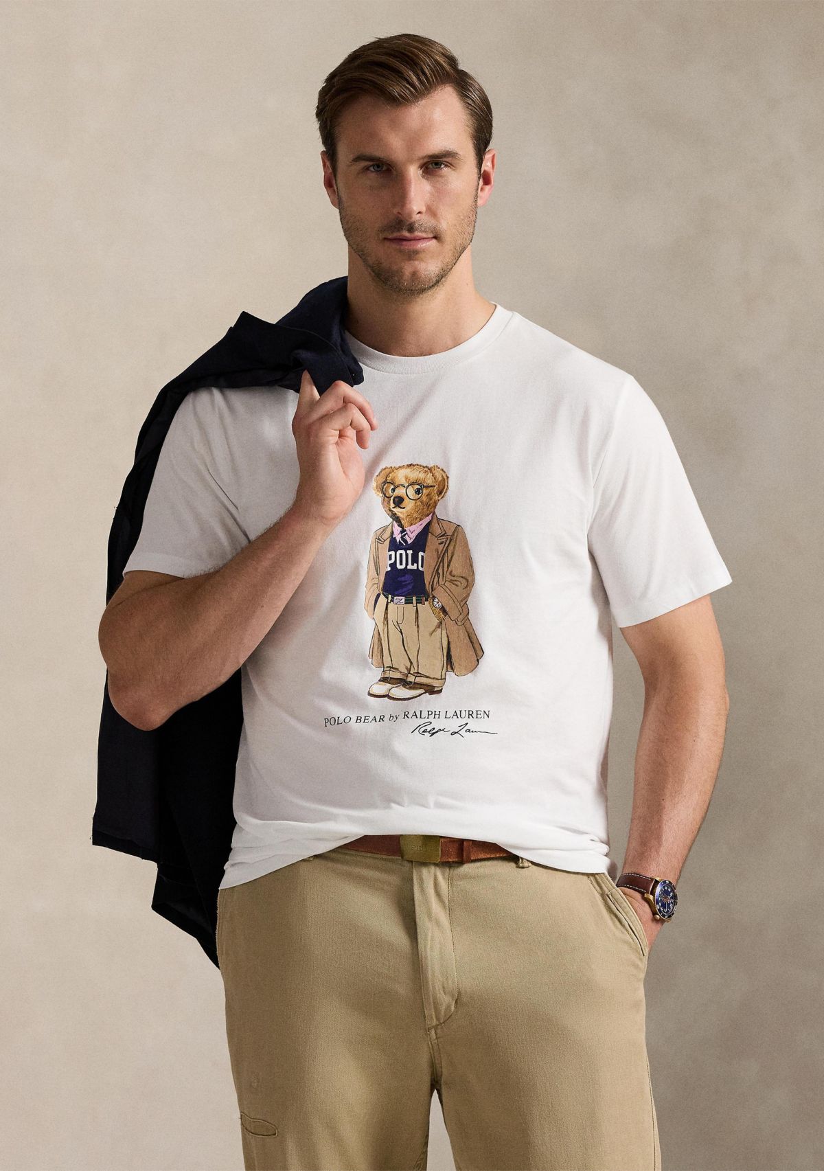 Big & Tall Polo Bear Jersey Graphic T-Shirt