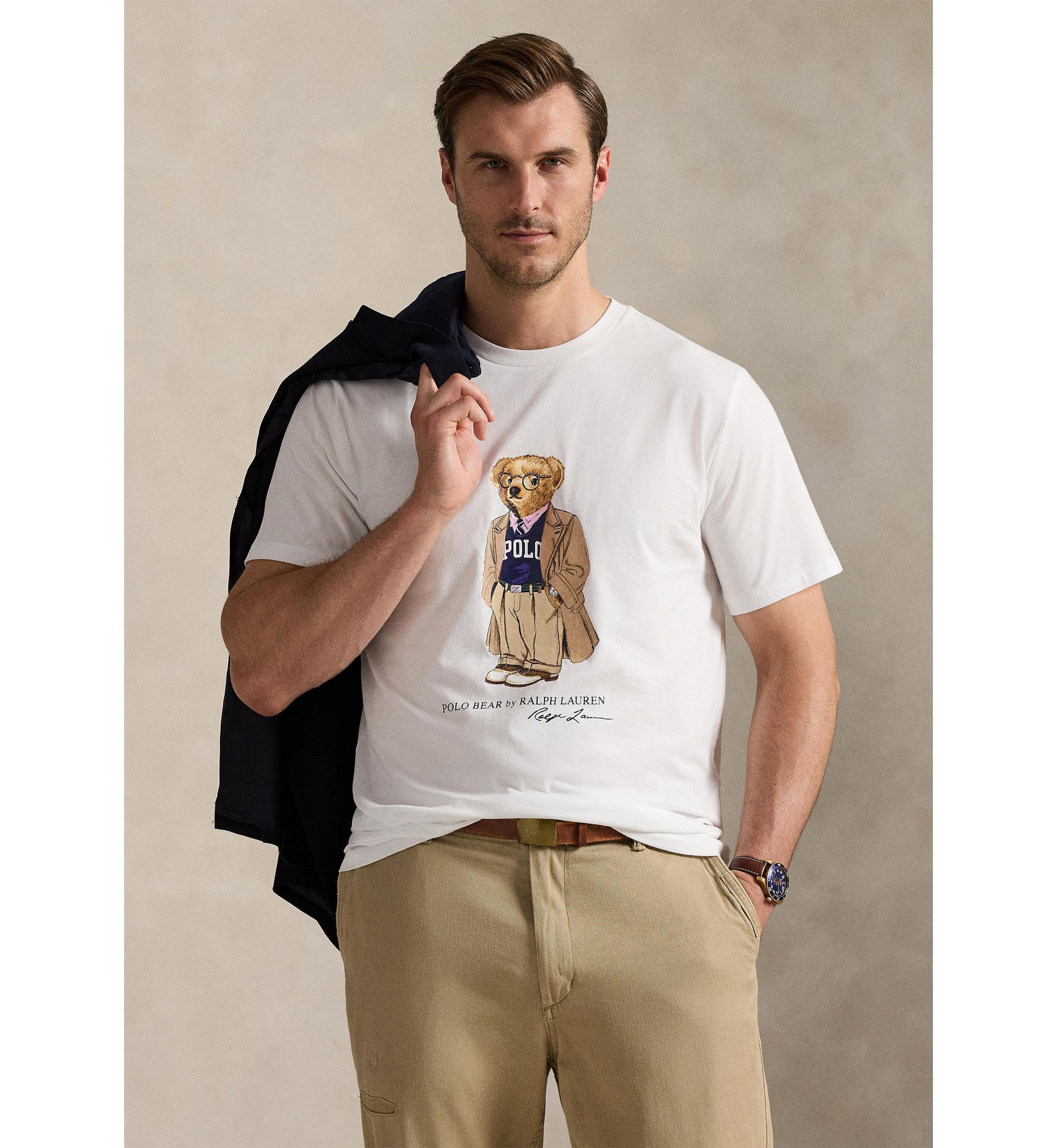 Big & Tall Polo Bear Jersey Graphic T-Shirt