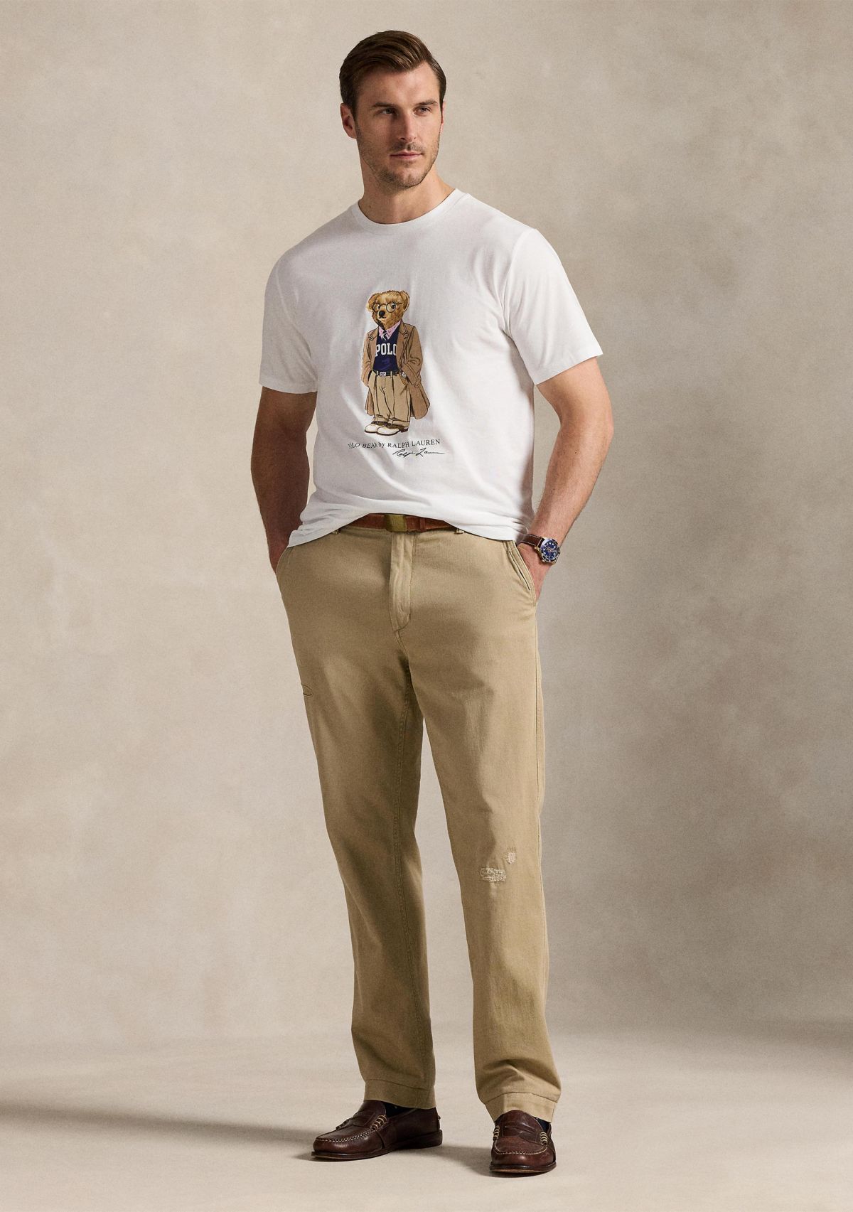 Big & Tall Polo Bear Jersey Graphic T-Shirt