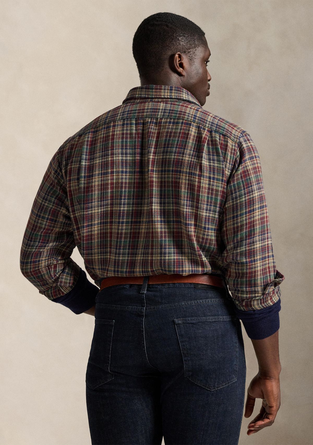 Big & Tall Plaid Brushed Flannel Shirt