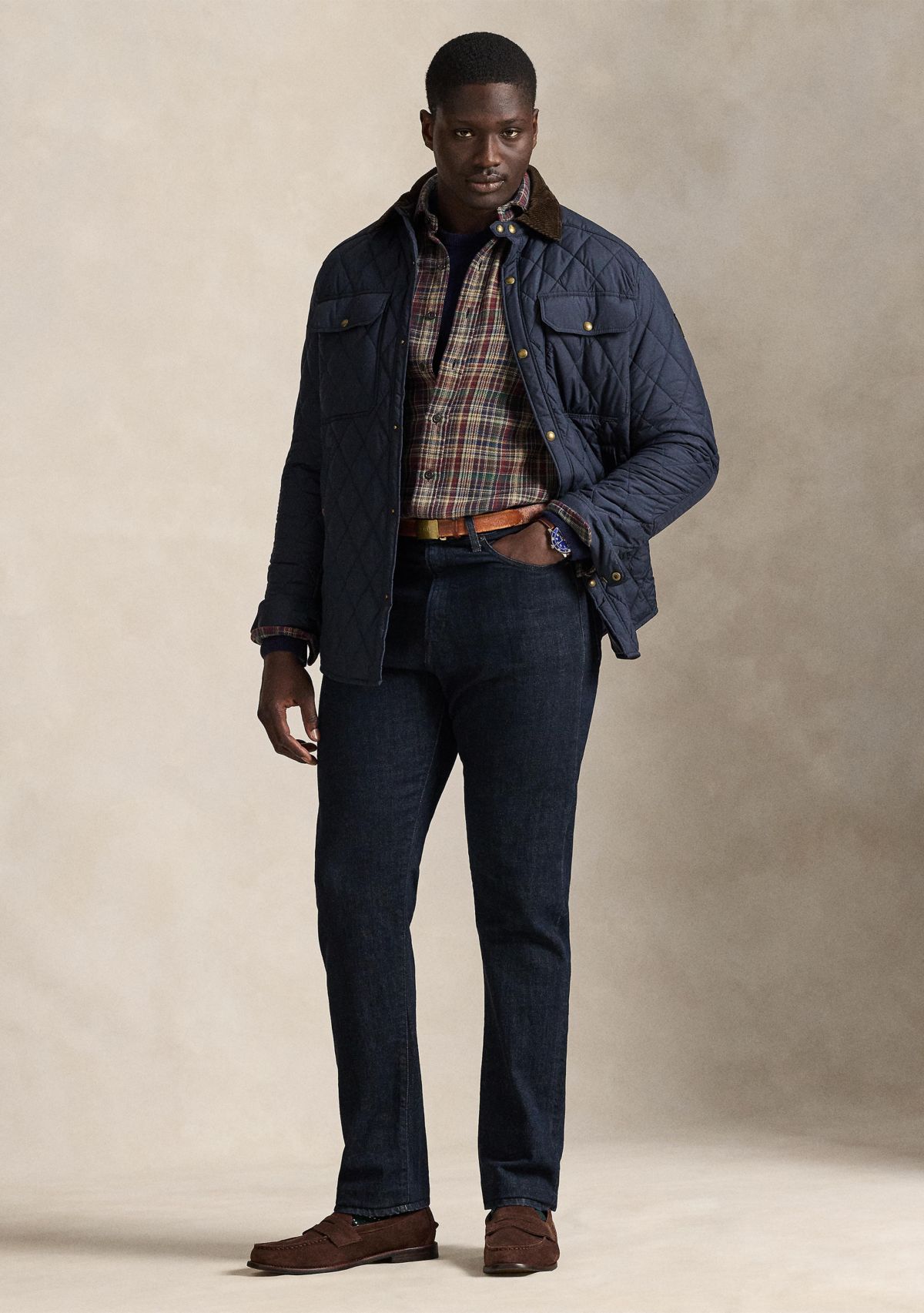 Big & Tall Plaid Brushed Flannel Shirt