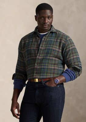 Polo Ralph Lauren Men's Big & Tall Plaid Brushed Flannel Shirt