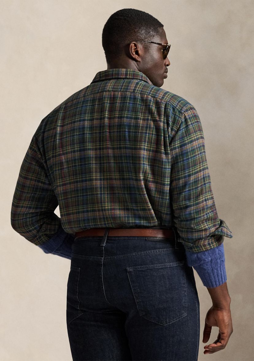 Big & Tall Plaid Brushed Flannel Shirt