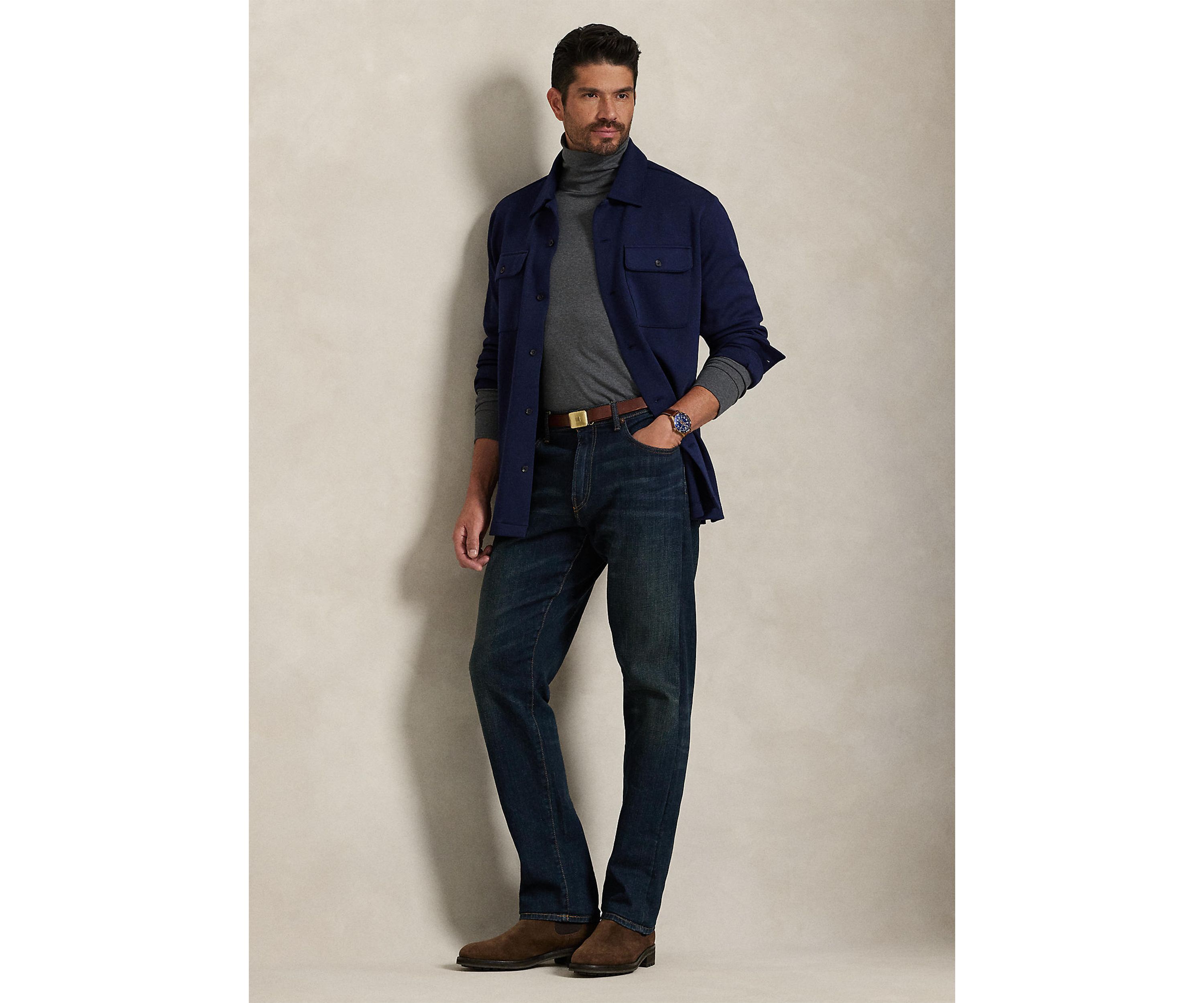 Big & Tall Double-Knit Camp Shirt