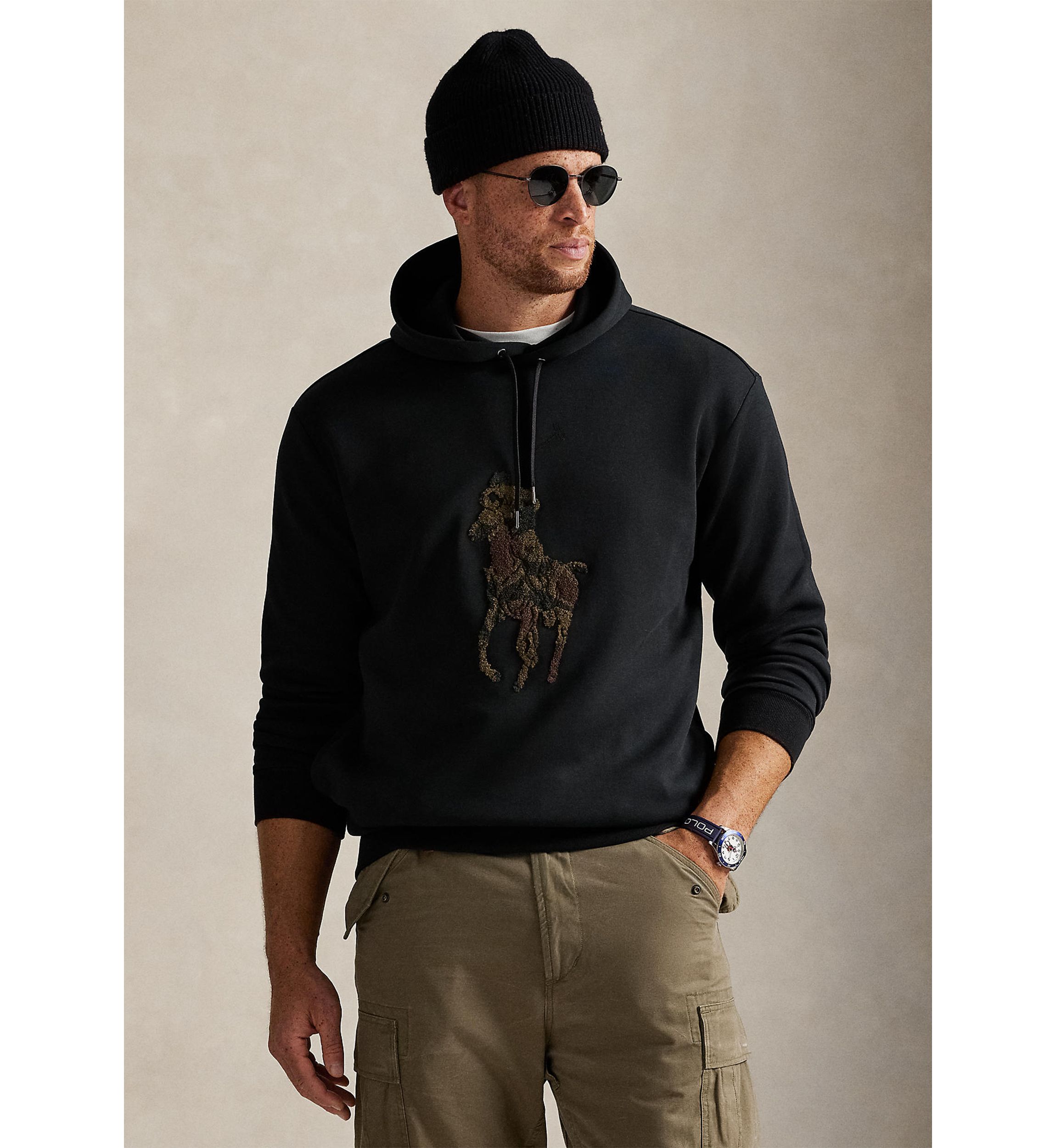 Big & Tall Camo Big Pony Double-Knit Hoodie