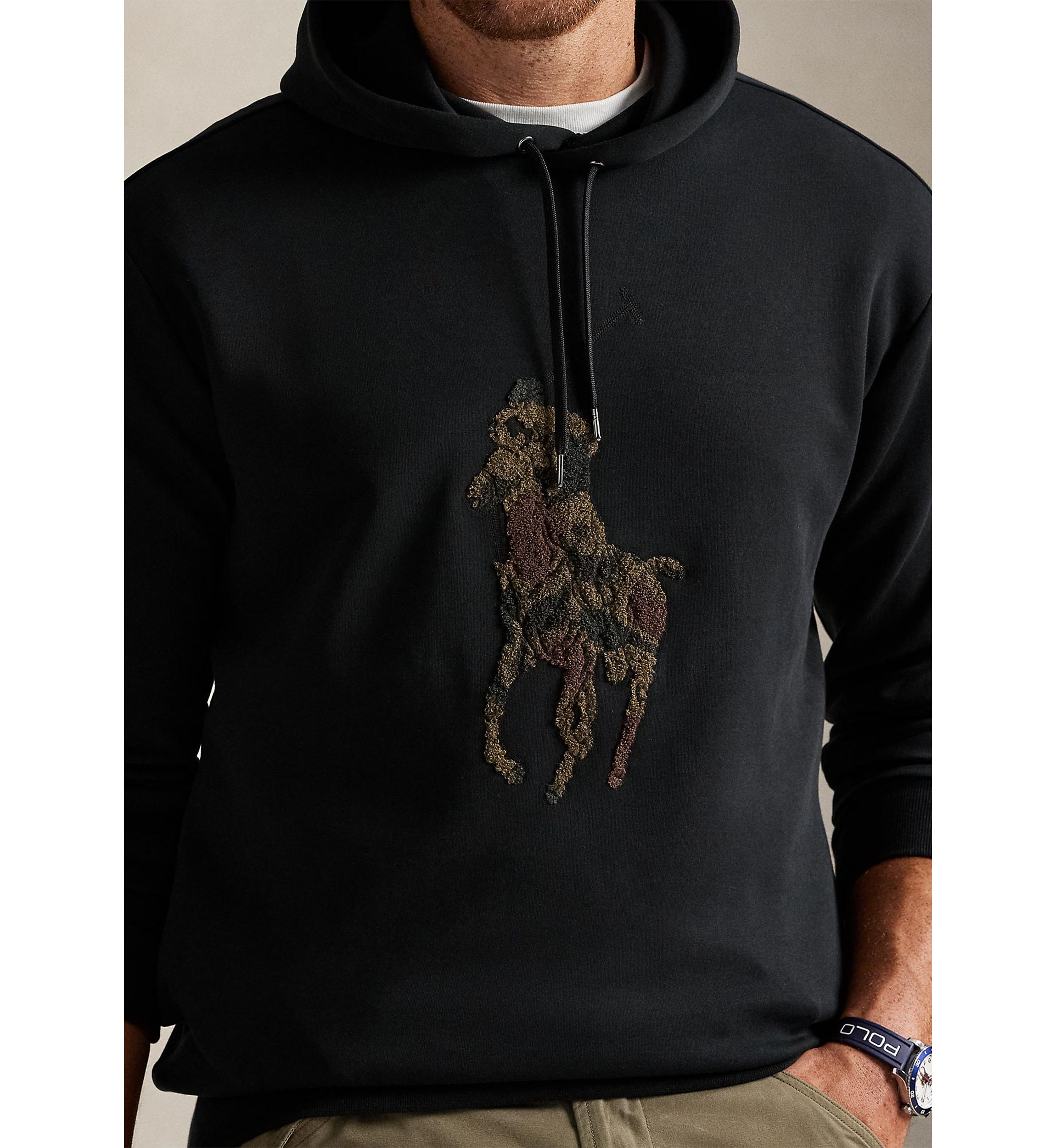Big & Tall Camo Big Pony Double-Knit Hoodie