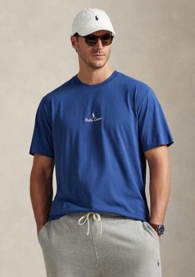 Polo Ralph Lauren Men's Big & Tall Logo Jersey T-Shirt, Blue, 3XLT