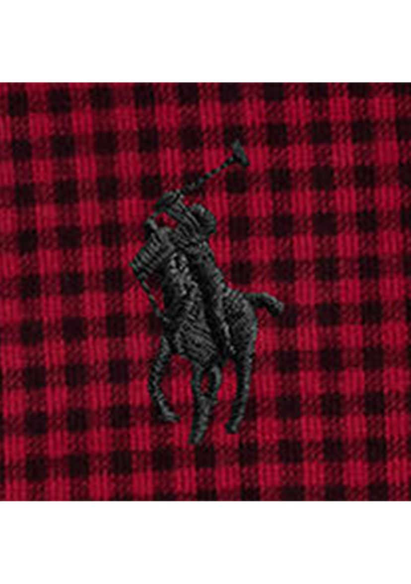 Big & Tall Checked Estate-Rib 1/4 Zip Pullover