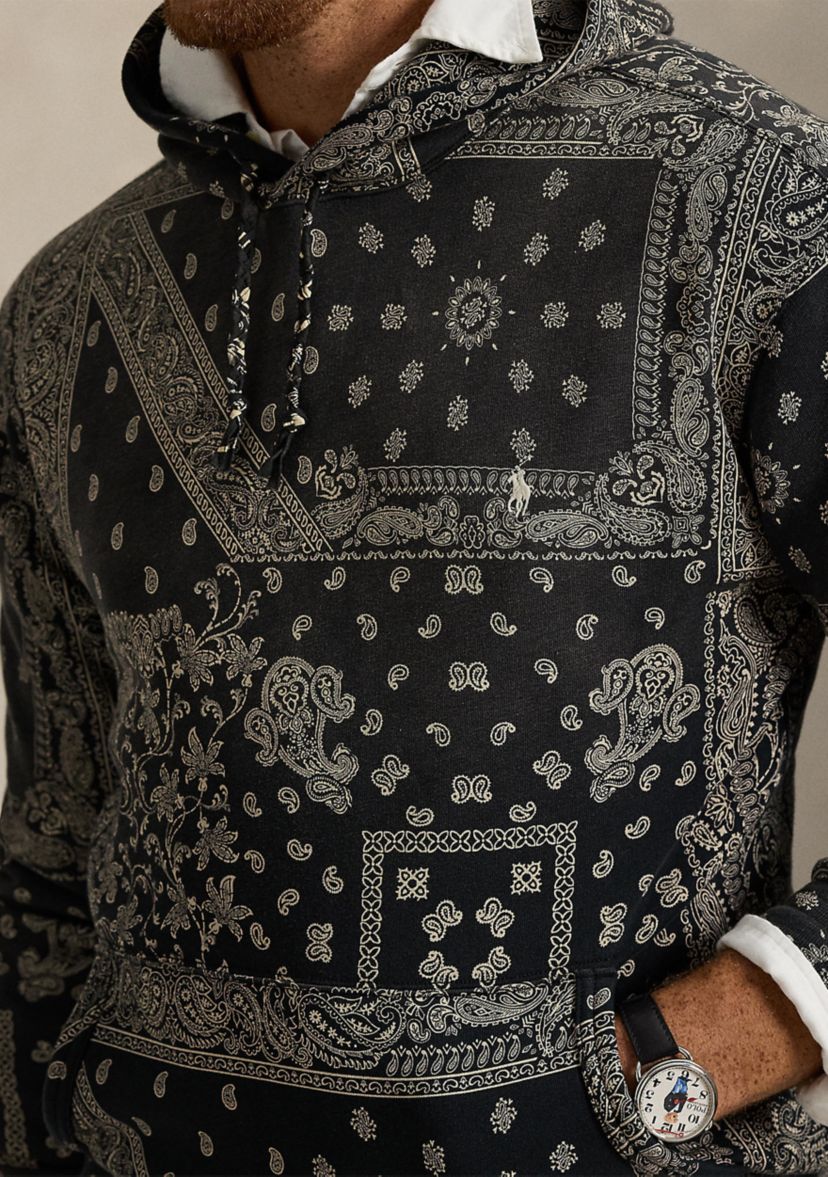 Big & Tall Bandanna-Print Fleece Hoodie