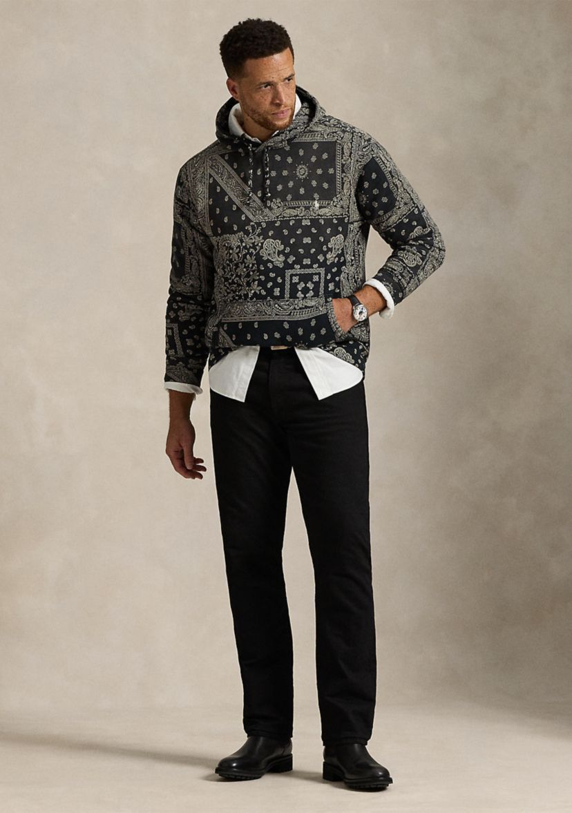 Big & Tall Bandanna-Print Fleece Hoodie