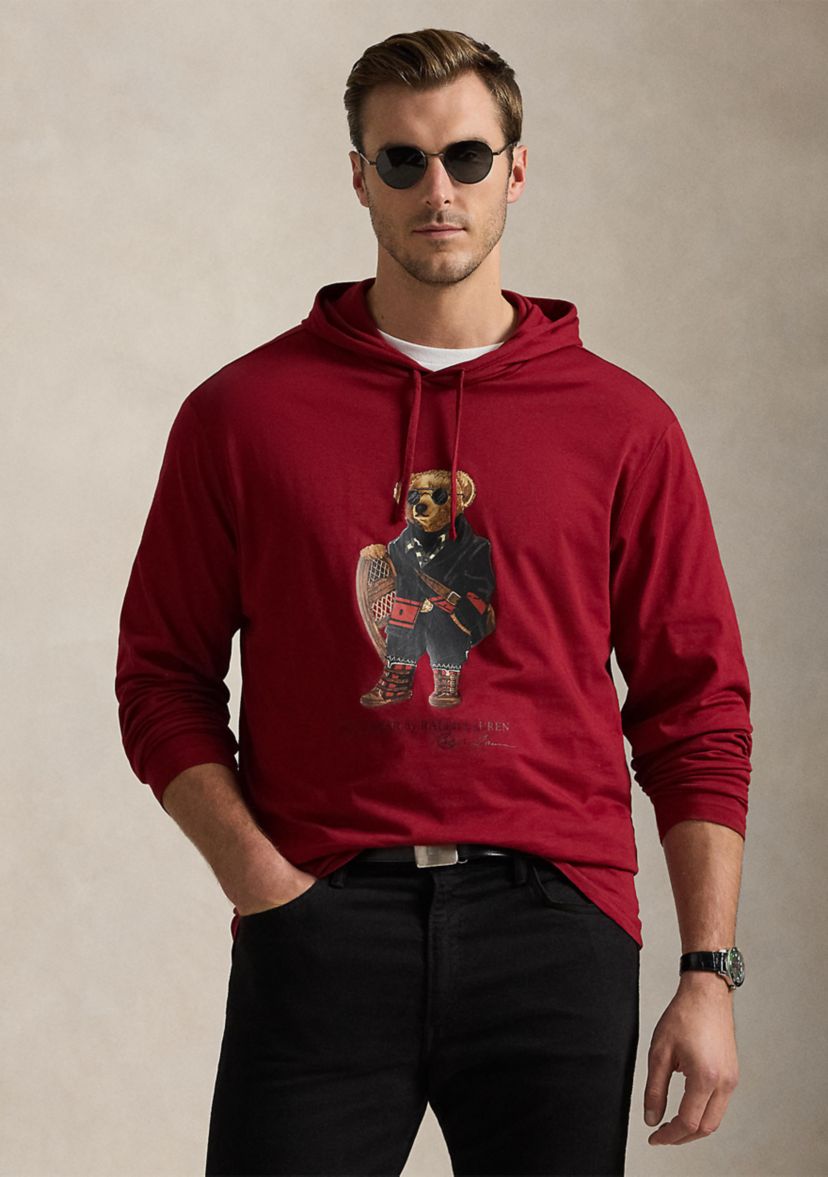 Big & Tall Polo Bear Jersey Hooded T-Shirt