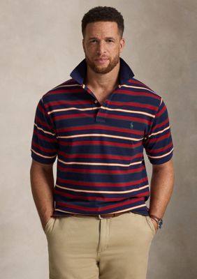 Polo Ralph Lauren Men's Big & Tall Striped Mesh Polo Shirt