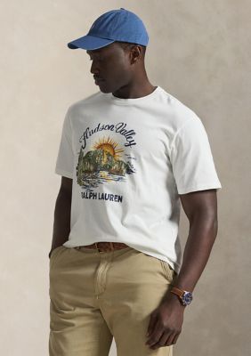 Polo Ralph Lauren Big & Tall Jersey Graphic T-Shirt, White, 4X Big